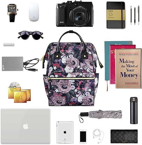 Miniatura 6 de KROSER Mochila para computadora portátil, repelente al agua, para viajes, negocios, universidad, para mujeres, hombres