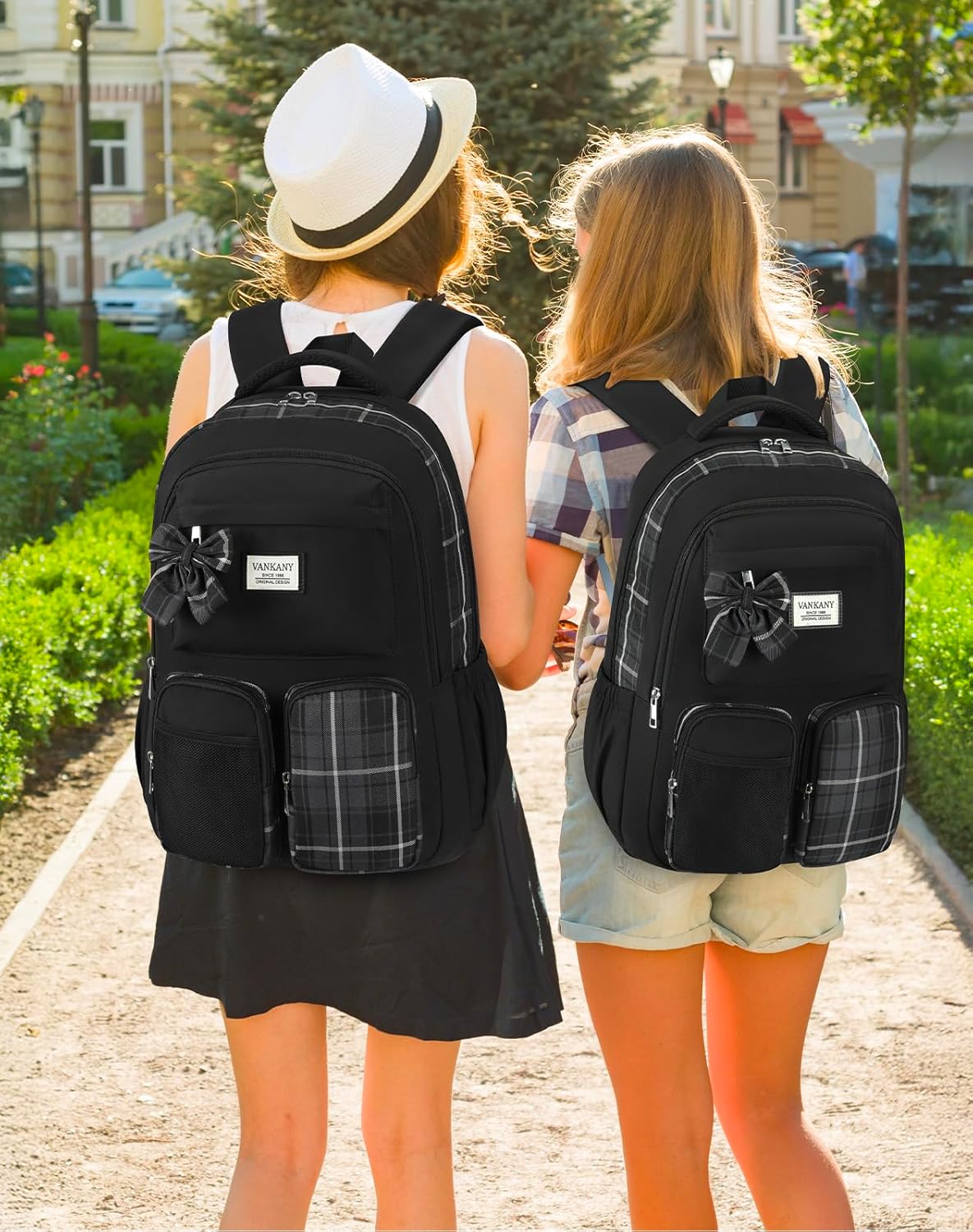 Laptop Backpack for Women College Students, Kids School Backpack Bookbag for Highschool Teen Girls Mochilas para Mujer, Black - Image 2