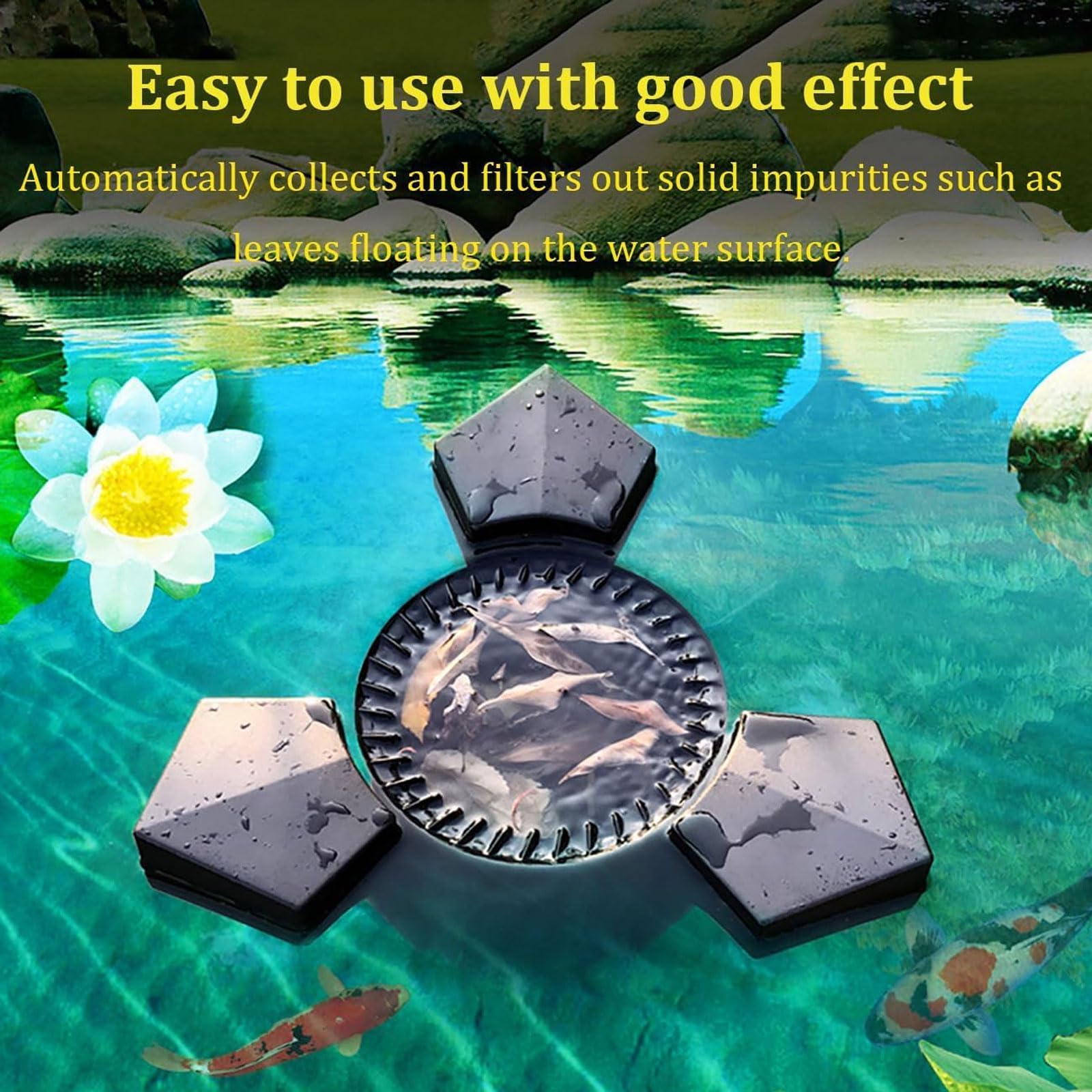 Skimmer per laghetti, 43 W/70 W, detergente per superfici galleggianti, collettore di detriti ad alta efficienza, portata 3000/4200 l/h, a basso rumore, cavo di alimentazione da 10 m per piscina e
