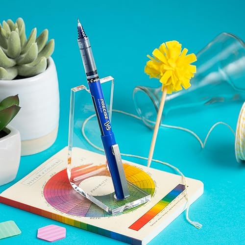 Miniatura 4 de PILOT Precise V5 Stick - Bolígrafos de tinta líquida con punta extrafina 05 mm tinta morada paquete de 12 25106
