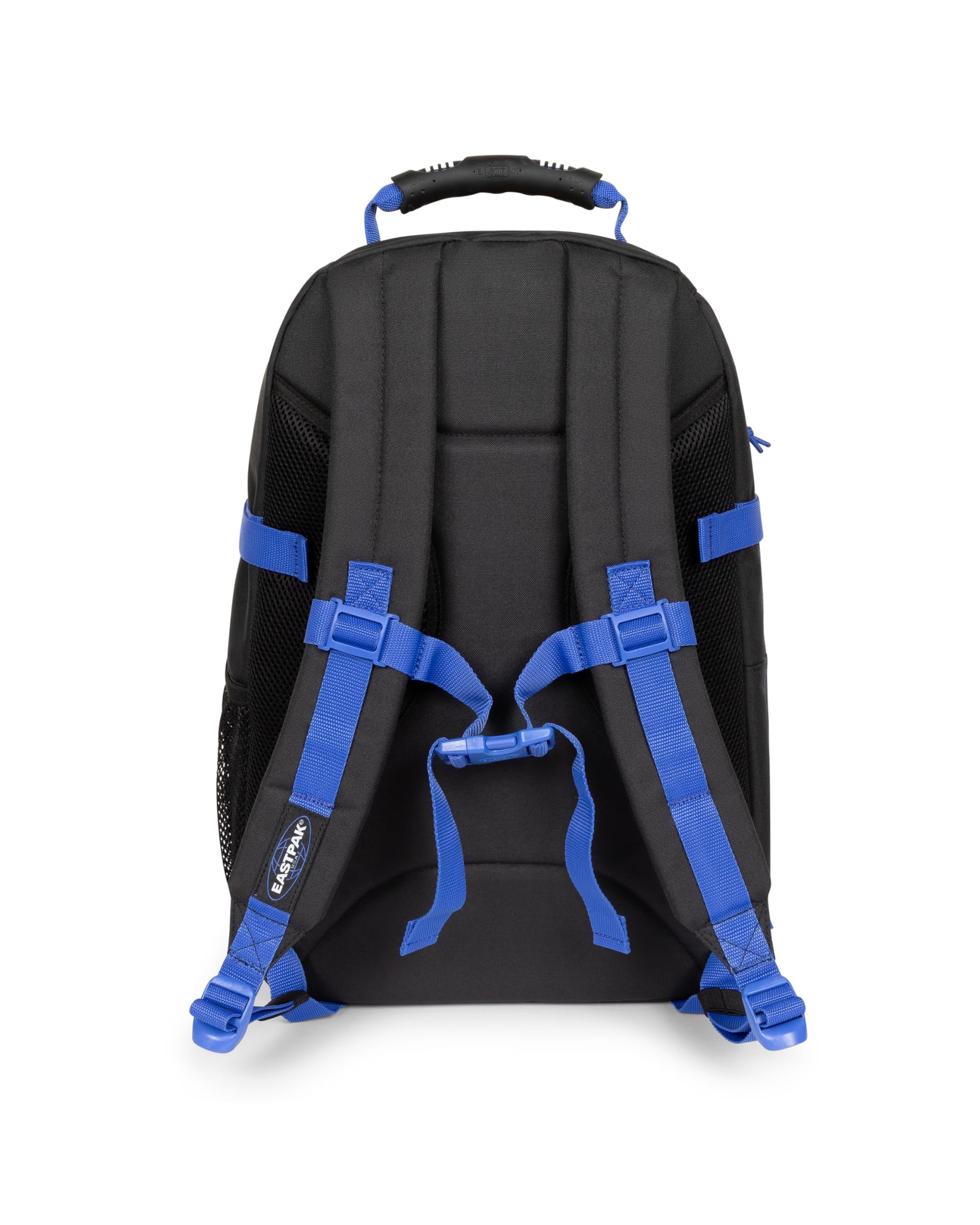 EASTPAK Tutor Rucksack — Extragroßer Laptop-Rucksack mit Zwei Fächern, internem Organizer, 40 L -Kapazität, 48 x 32.5 x 26 cm — Kontrast Schwarz Blau