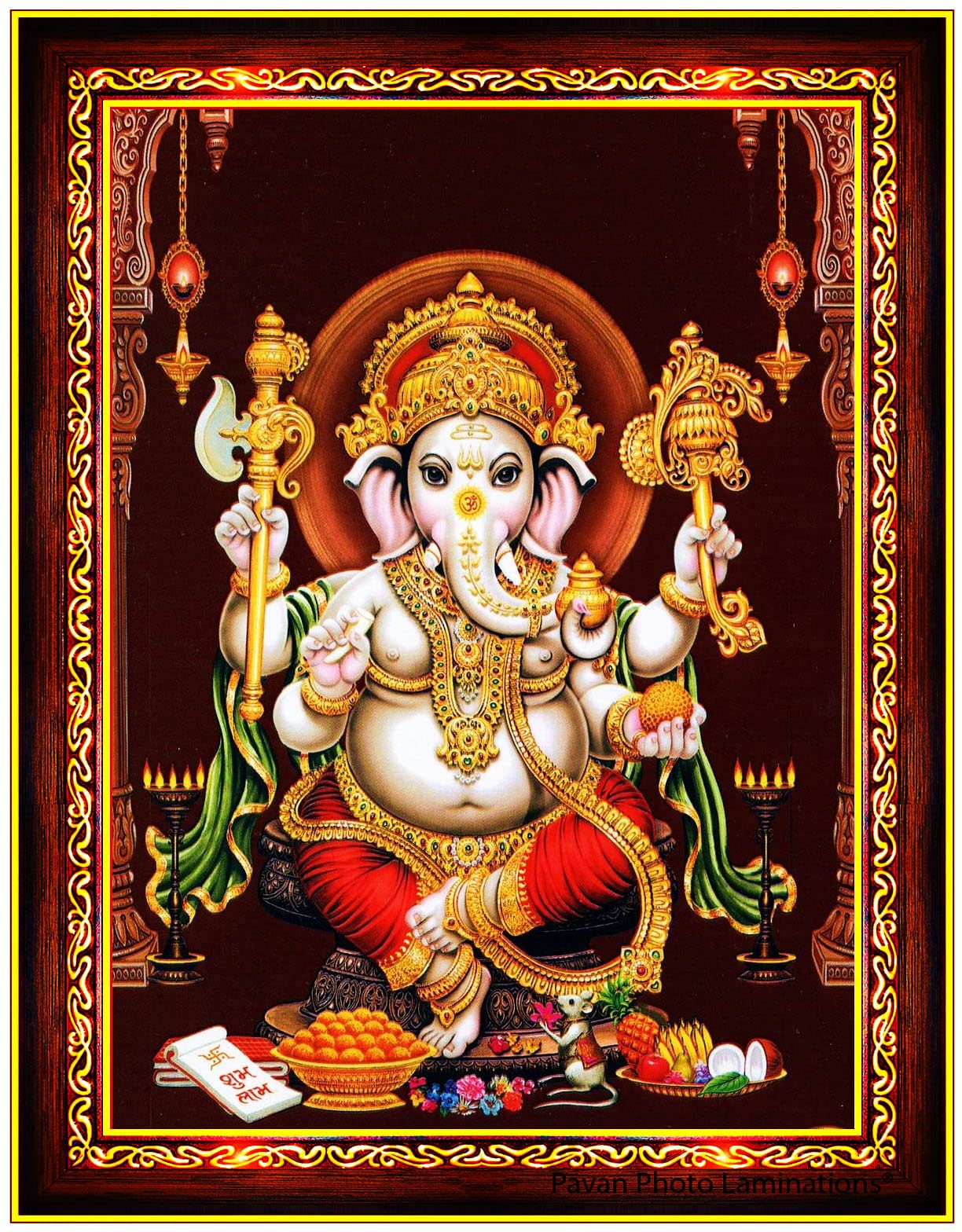 Buy Pavan Photo Laminations, Lord Ganesha Ganesh Ji Vinayaka Vinayagar