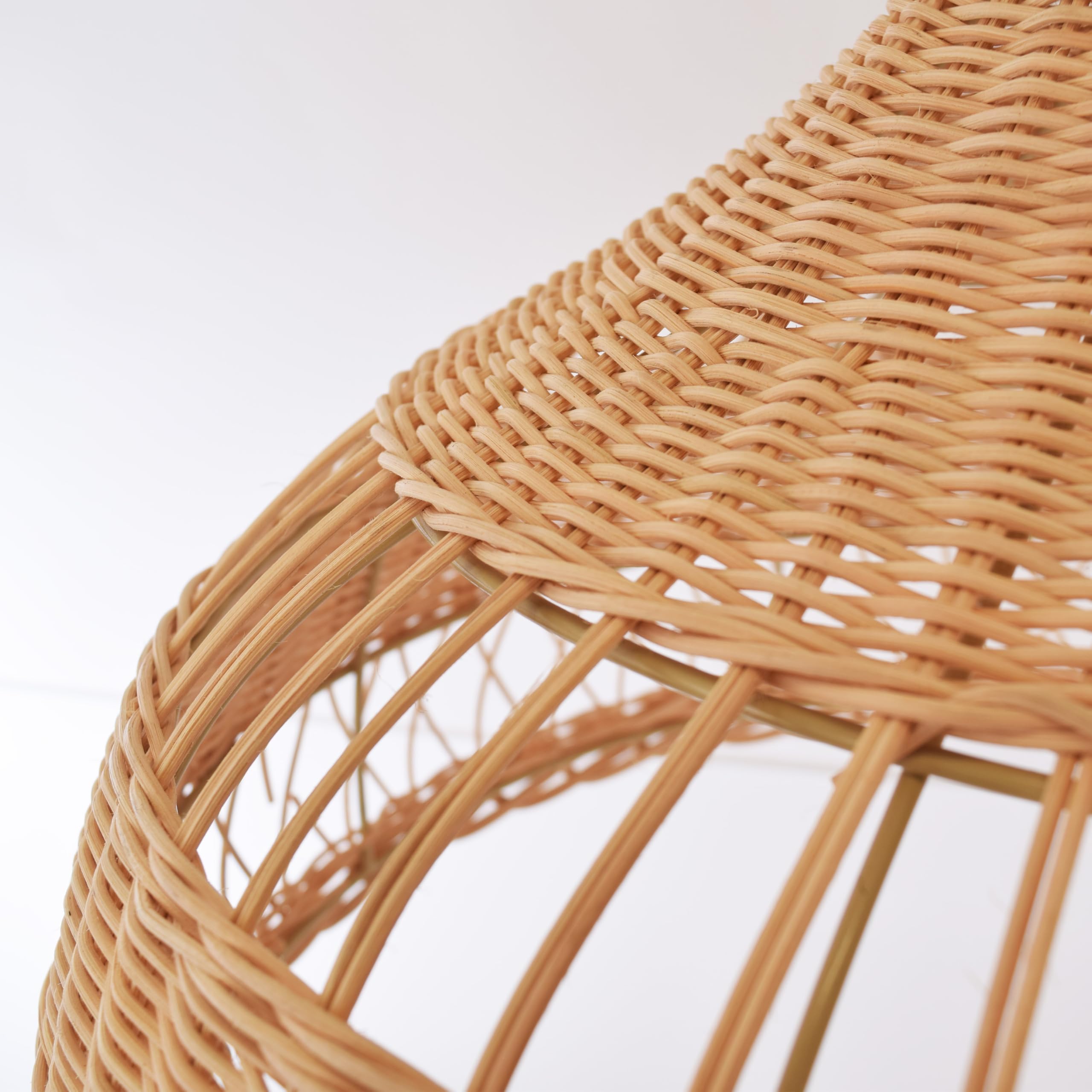 Sulion - Lámpara de Techo BOHO Fibras Naturales | Luz E27 Regulable | Diseño Bohemio y Acogedor | Ratán Artesanal | Iluminación Decorativa para Salón y Dormitorio
