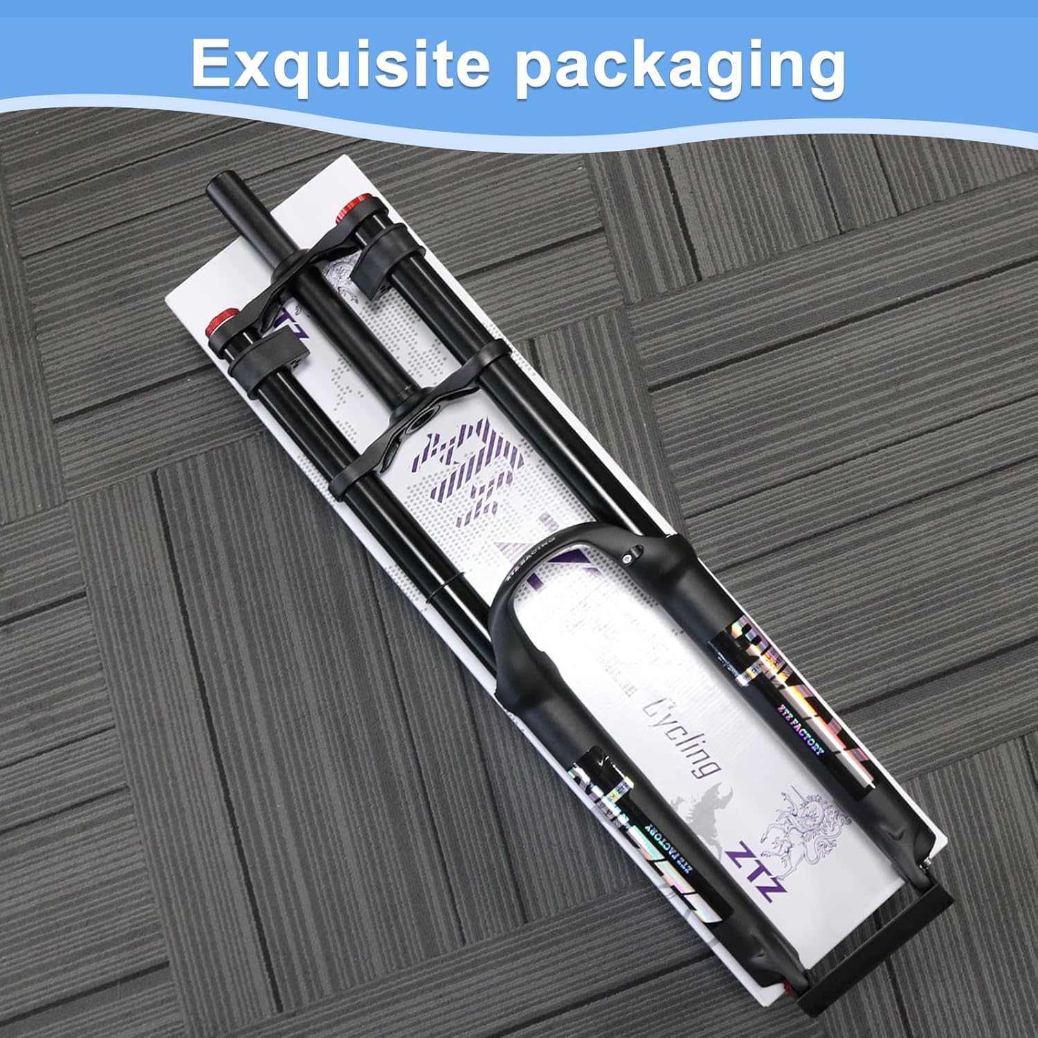 26/27.5/29 inch Mountain Bike Air Suspension Fork,Rebound Adjustment,180mm Travel,QR 9x100mm, 1-1/8 Straight Steerer, Ultralight Double Shoulder Design Front Fork for XC/AM MTB