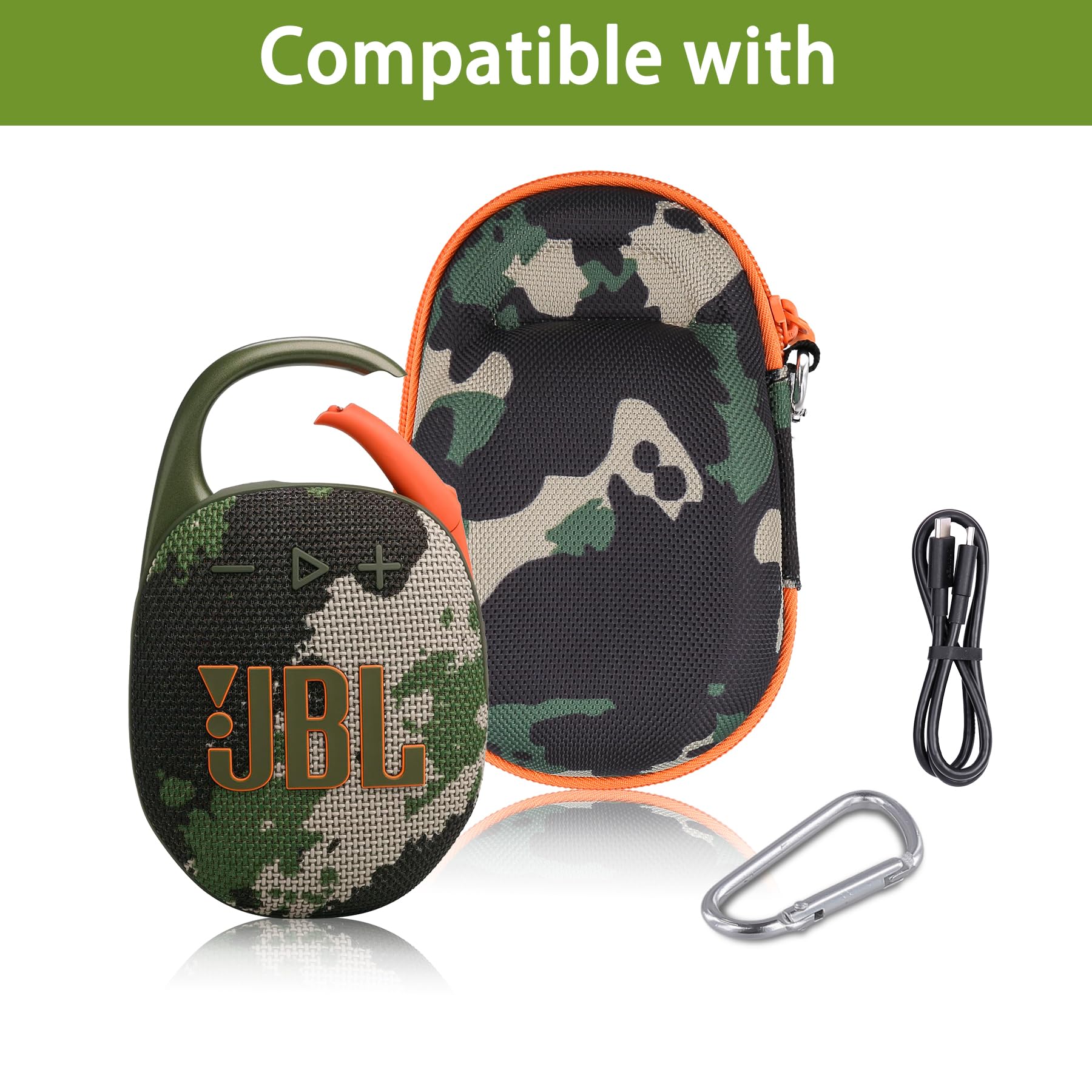 Custodia Rigida Da Viaggio Co2CREA Per JBL CLIP 5 – Protezione Antiurto, Impermeabile E Portatile Con Moschettone