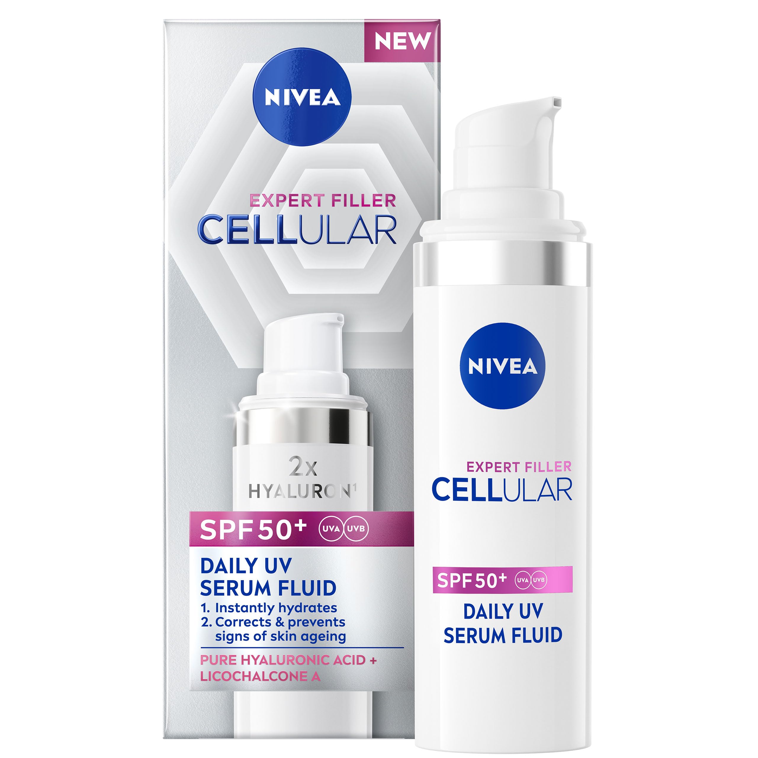 Nivea Cellular Expert Filler Daily Uv Face Serum Fluid Spf50+ 30Ml