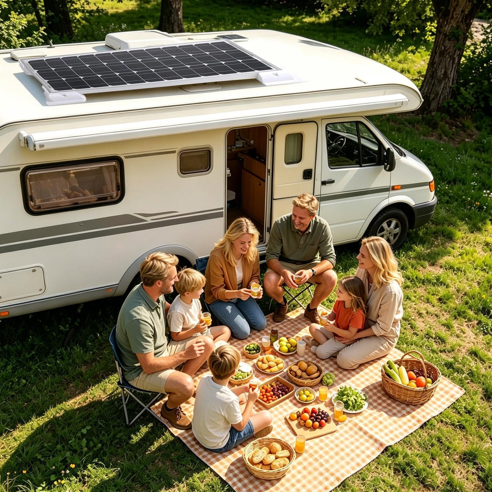 Supporto per Pannelli per Camper e Roulotte | Kit Fissaggio Pannelli per Camper per Installatori, Proprietari, Campeggiatori, Viaggi, Cabine, Fattorie, Barche,