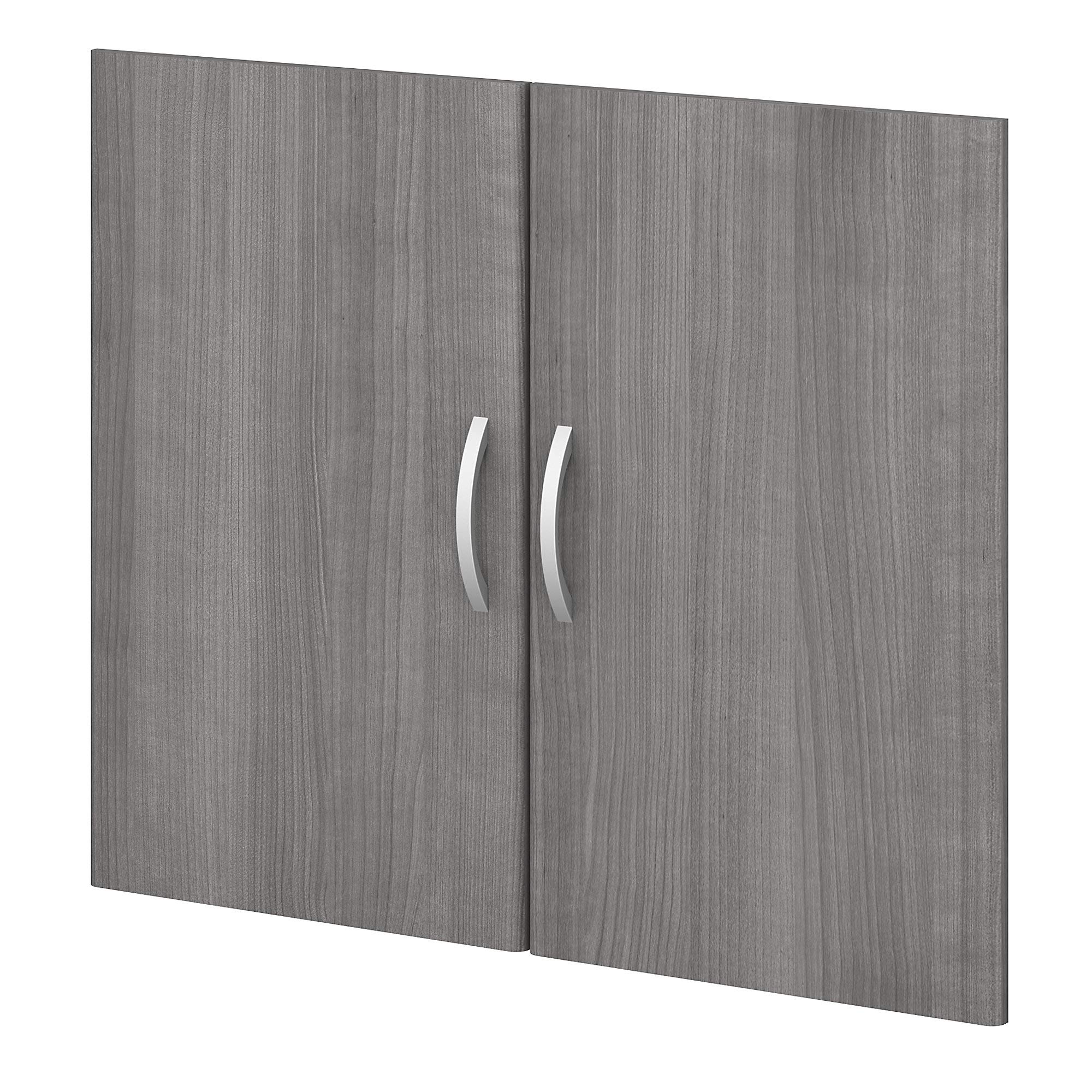 Bush Business Furniture Studio C Bookcase Door Kit in Platinum Gray, Bookshelf Cabinet for Home or Professional Office