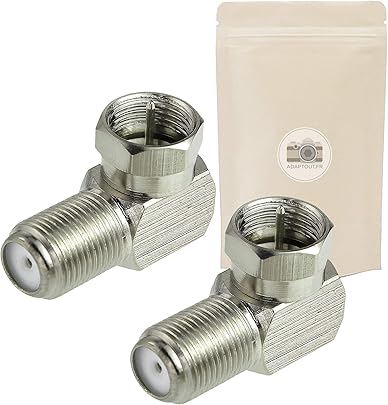 Set adattatori angolo retto connettore vite tipo maschio connettore vite tipo femmina cavo coassiale marca francese Set adattatori angolo retto connettore vite tipo maschio connettore vite tipo femmina cavo coassiale marca francese