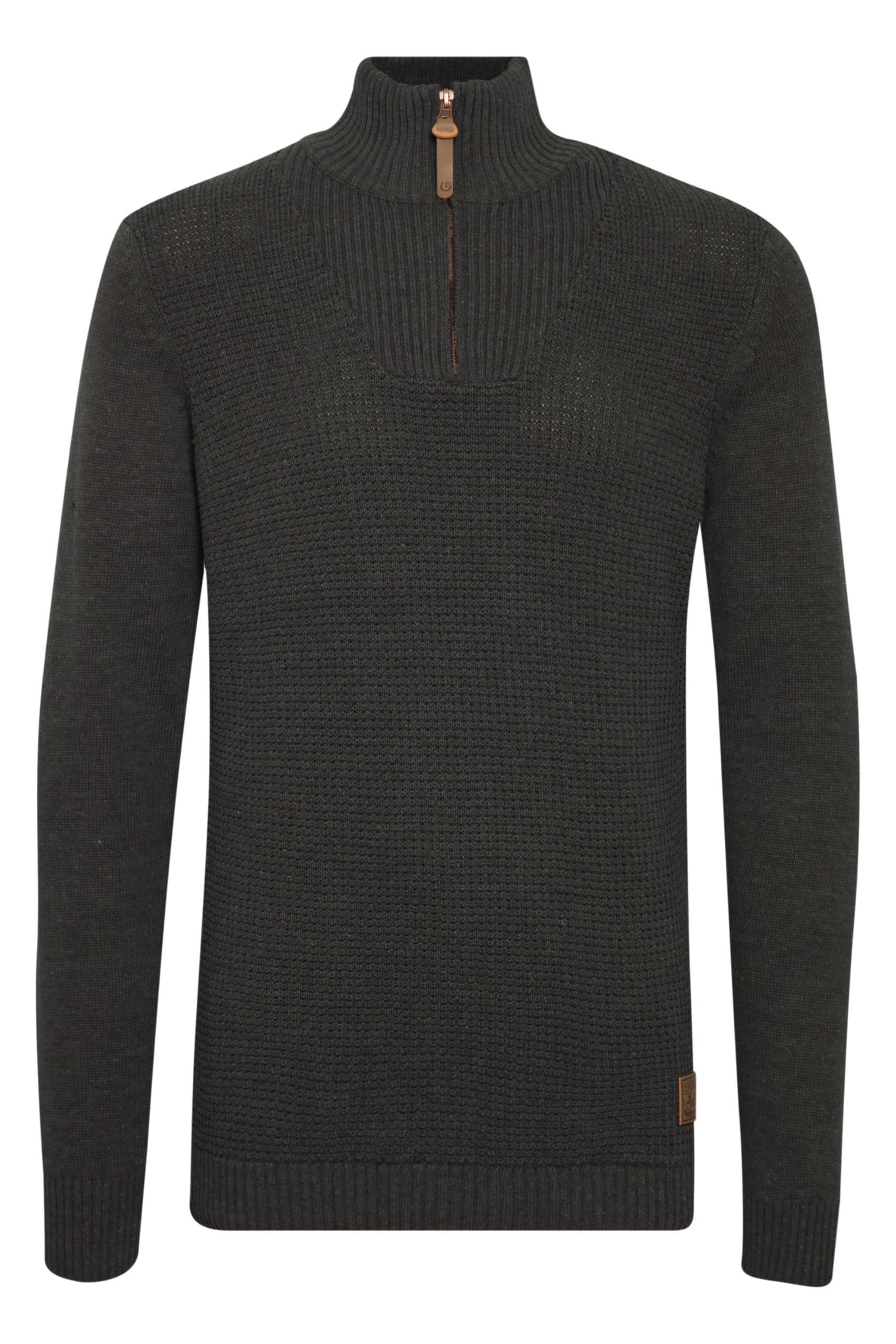 !Solid SDTommy Herren Strickpullover Troyer Feinstrick Pullover mit Troyerkragen Rippbündchen Baumwollmischung Regular fit