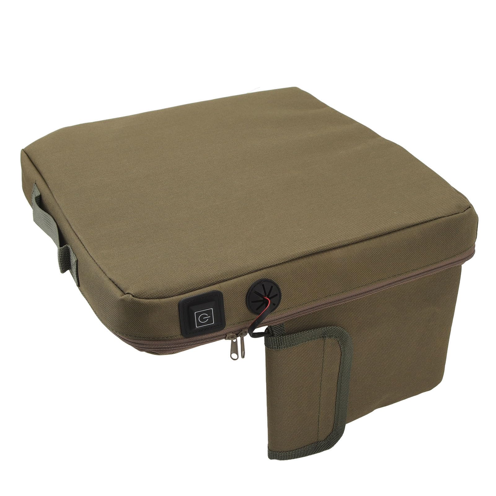 VGEBY Cojín de Asiento con Calefacción Portátil, Carga USB, 3 Configuraciones de Temperatura, Ligero, Impermeable, con Tecnología de Calefacción Inteligente, para Acampar, Pescar,