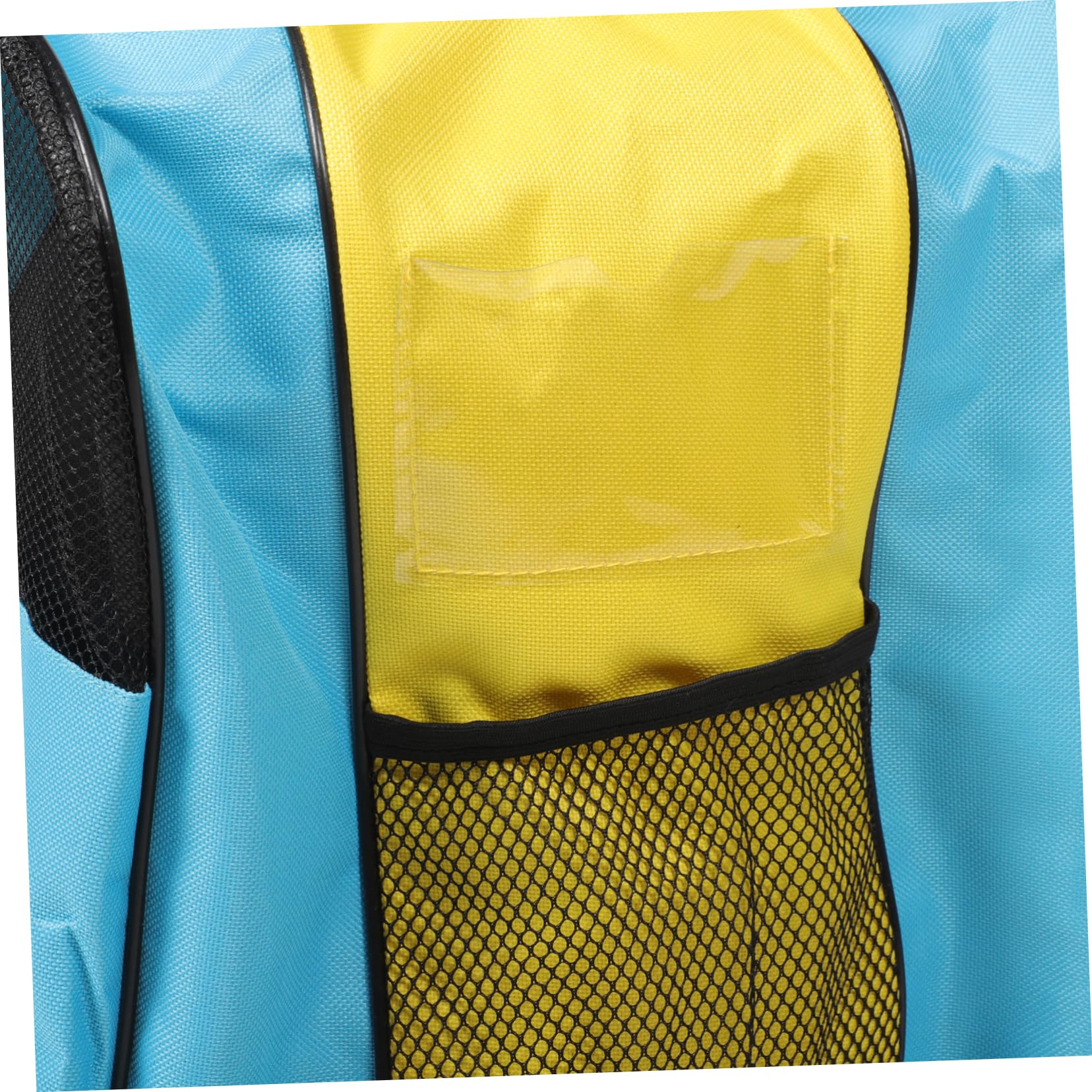 UPKOCH Borsa Porta Pattini a Rotelle Zip, Zaino per Scarpe da Pattinaggio | Nylon, Blu e Giallo, Rete Parziale, Tracolla Singola, per Conservazione e Trasporto