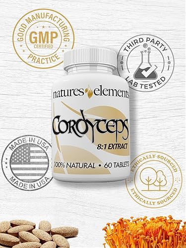 Miniatura 6 de Cordyceps Mushroom (Cordyceps Sinensis)Pack de 38 1extracto Estandarizado7% ácido cordycepticApoyo Inmunológico y más1.000mg por Servir3mes