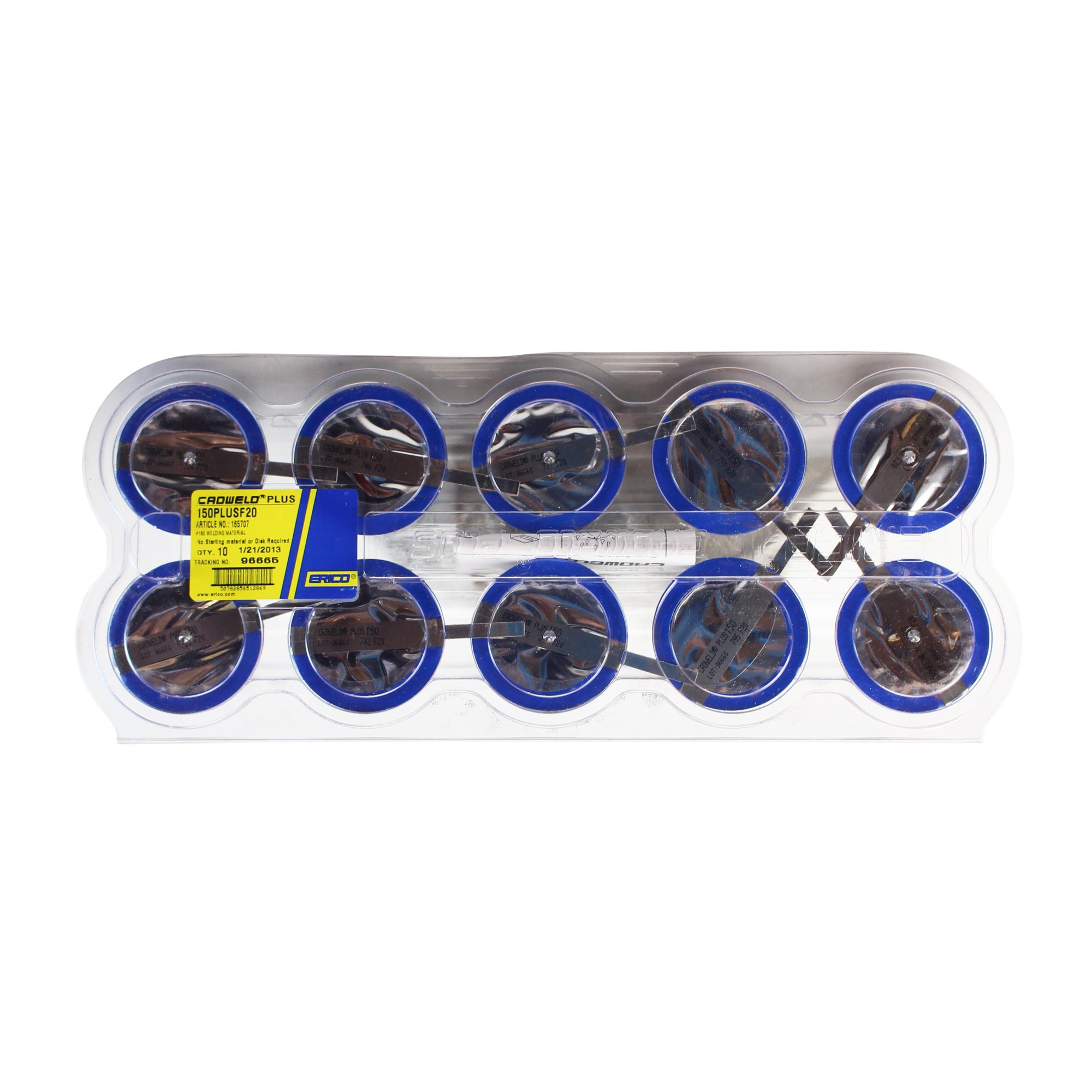 Erico 150PLUSF20 Cadweld® Plus Welding Material; Dark Blue Code Ring (Pack of 10)