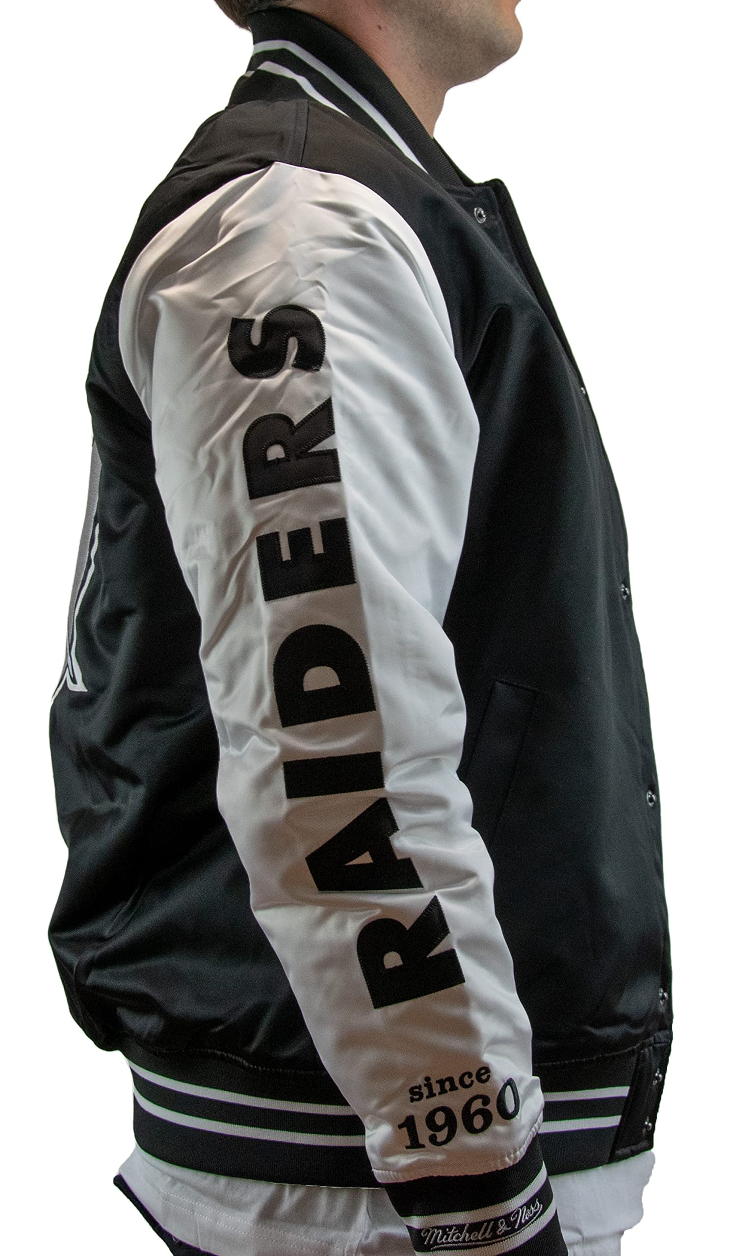 Mitchell & Ness NFL Team Origins Varsity - Chaqueta de satén