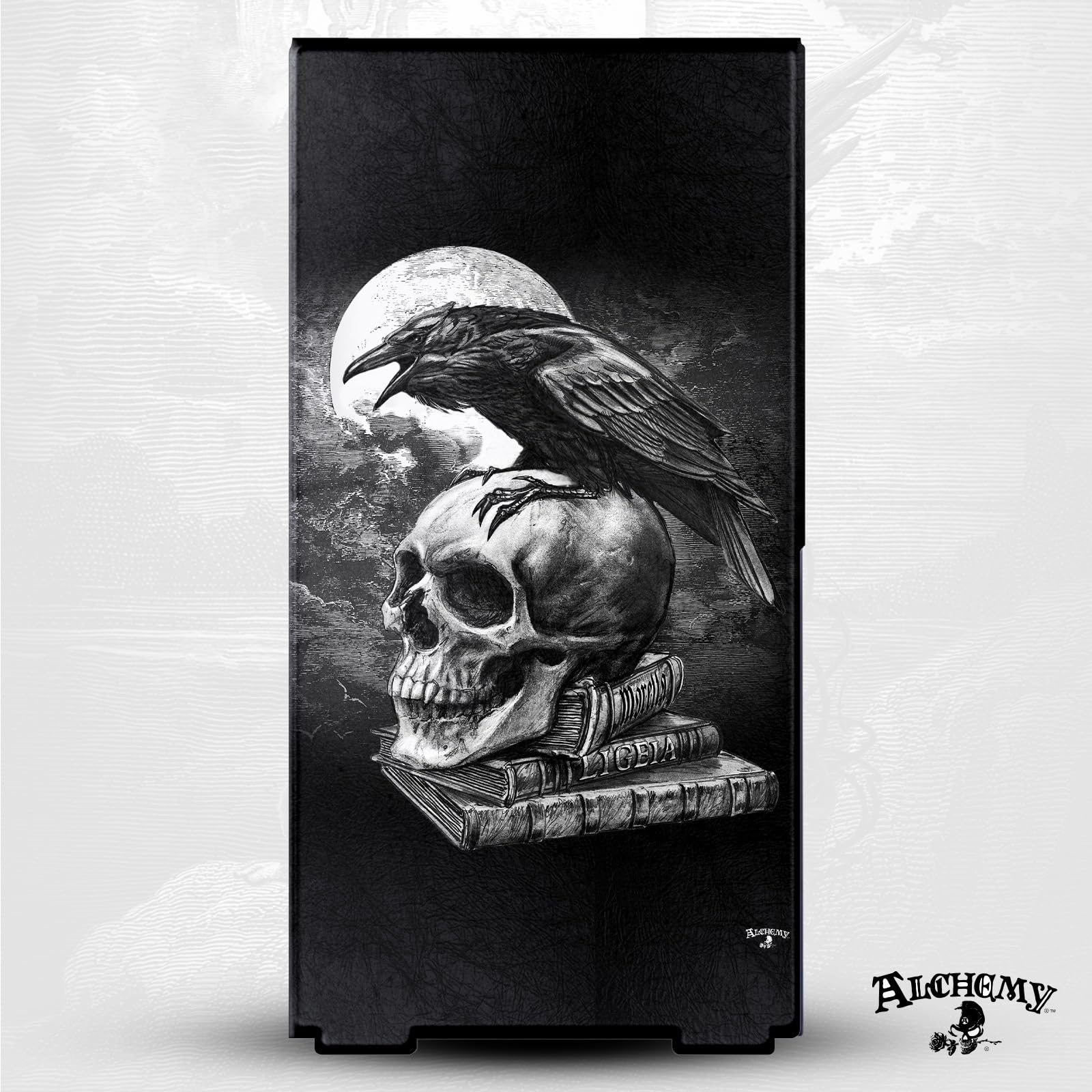 Head Case Designs Offizielle Alchemy Gothic Poes Rabe Gotik Spielekonsolen Wickeln kompatibel mit Xbox Series X
