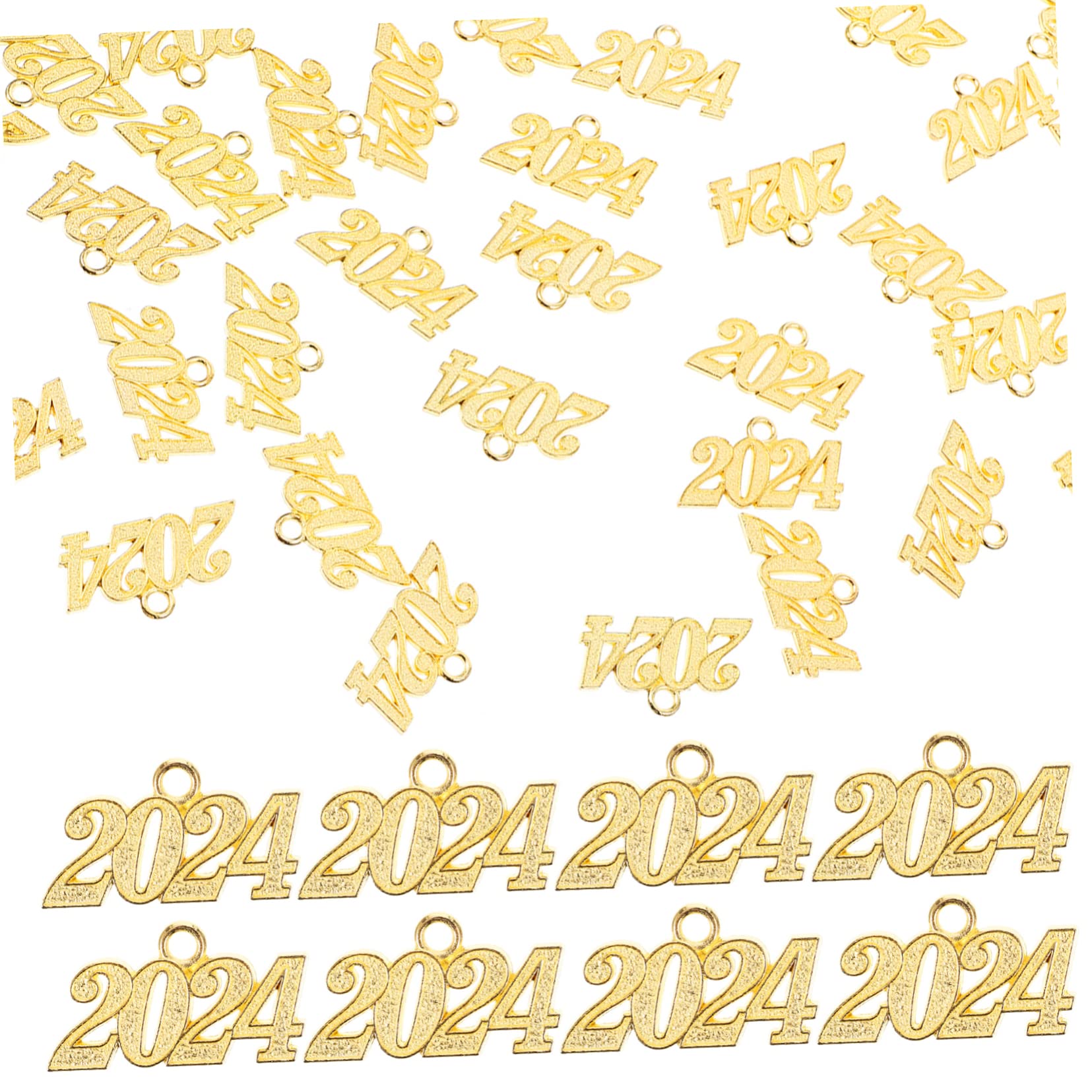 Angoily 150 Piezas Dijes Colgantes Hacer Pulseras y Collares DIY Charms de Metal Dorado para Manualidades de Graduación Adornos Versátiles para Bisutería y Llaveros
