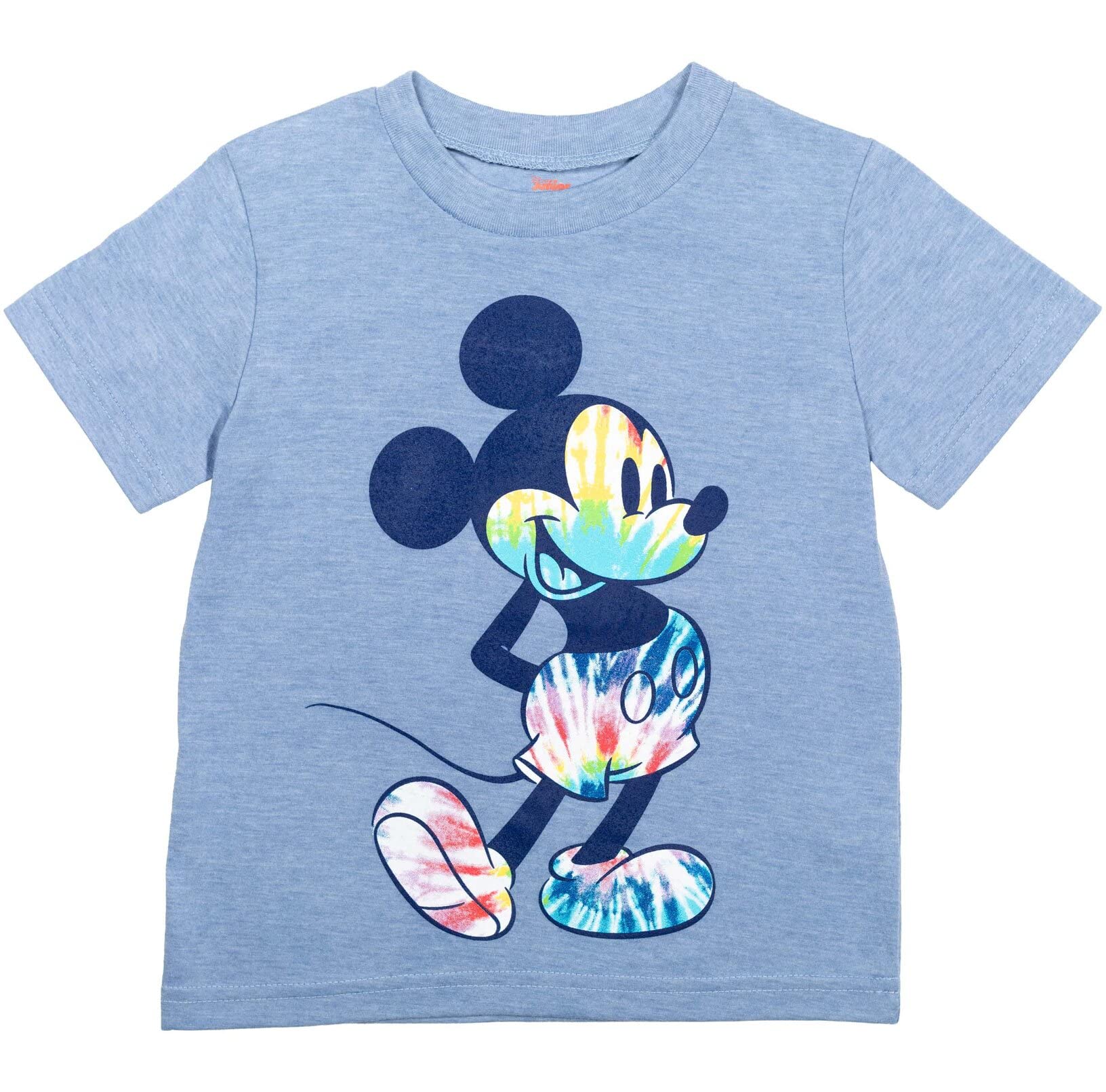 Disney Mickey Mouse Toddler Boys 3 Pack Short Sleeve T-Shirt Yellow/Red/Blue 4T
