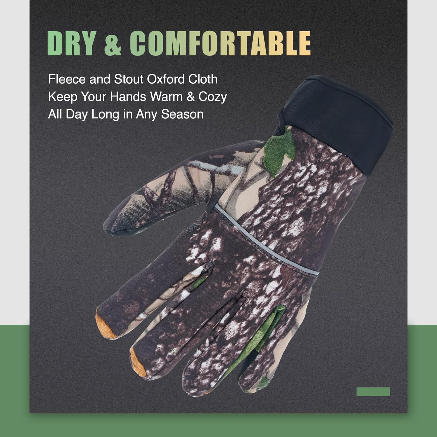 Pinty Camo Hunting Gloves for Men and Women, One Size Fits Most Touchscreen Gloves with Textured Palms, Tactical Gear Outdoor Hunting Accessories for Deer Hunting Airsoft Paintball Shooting and More : Sports & Outdoors