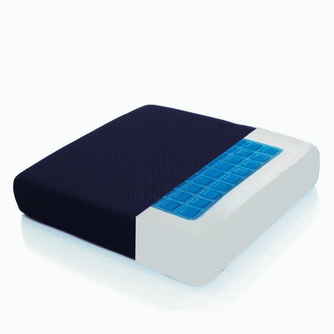 Cojin Premium de Viscoelastica y Gel Refrescante con 2 Fundas Incluidas | Gran Confort Durante Largos periodos de Uso | Cojin Silla Oficina |