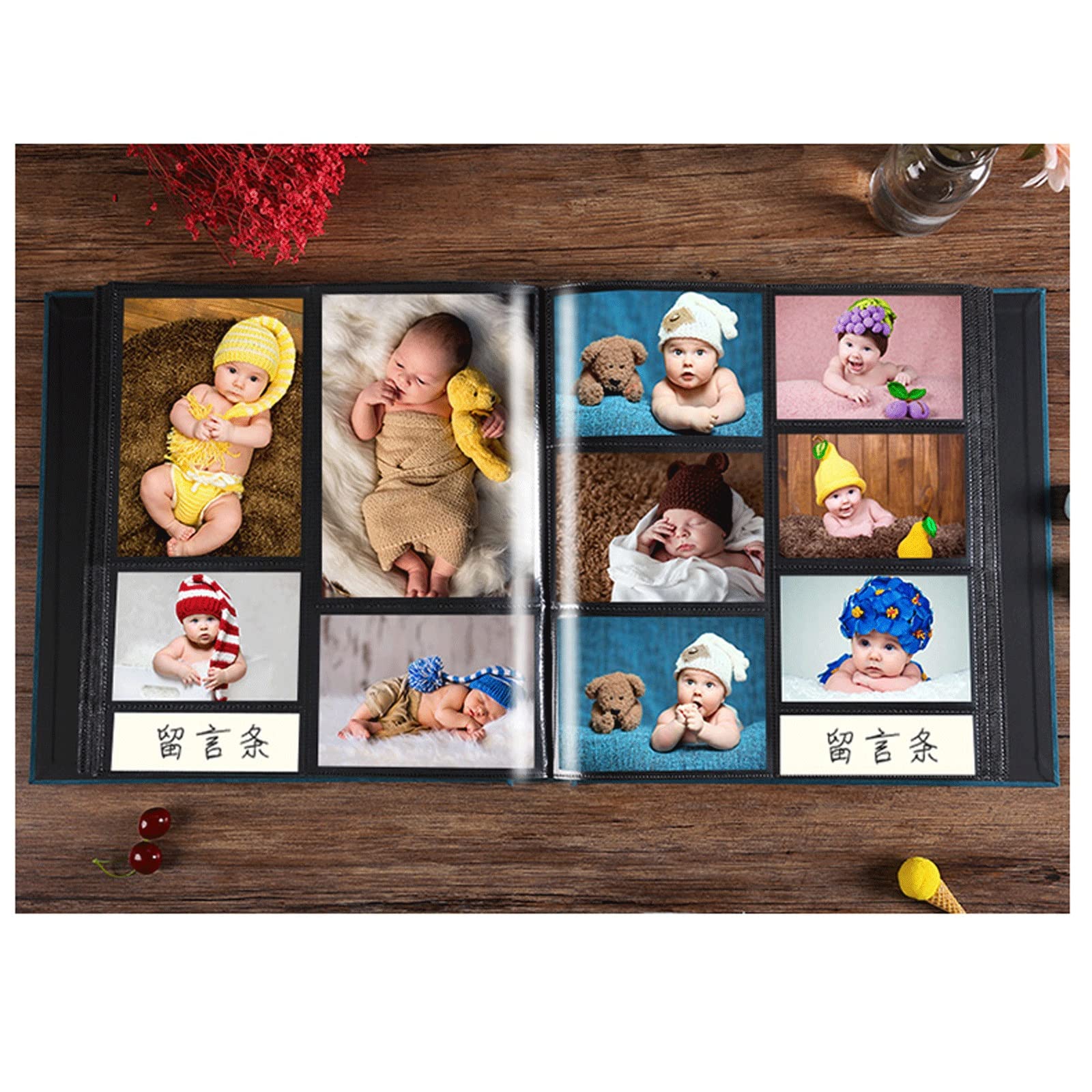 Fotoalbum DIY. Baby Gesundes Familien-Eltern-Kind-Wachstum-Album-E-Album-Paste-Familie-Version dickes und exquisites griffiges Handgefertigungs-Paste-Album Fotobuch ( Color : 07 , Size : 8 inches/600