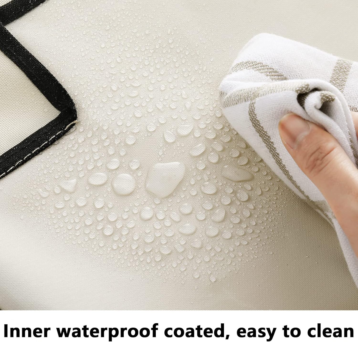 Bonuci 4 Pcs Laundry Sorter Replacement Bags Hamper Cart Removable Replacement Laundry Storage Organizer Bag Hamper Liner, No Hooks 14.76 x 8.66 x 21.65 Inch (Beige)