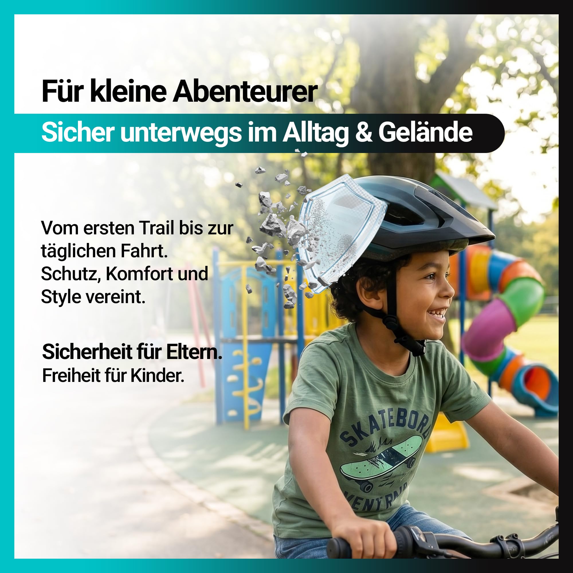 KED Embrace Jr Fahrradhelm – Jugendhelm Mit Integriertem Visier, Leichtbau Und Vielseitiger Alltagstauglichkeit