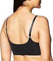 Vista 3 de Calvin Klein Women's Invisibles Comfort Seamless Adjustable Skinny Strap Bralette Bra