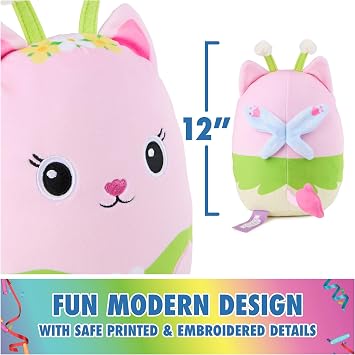 Gabbys Dollhouse Official Kitty Fairy 12 Squishy Plush Toy for Ages 1+