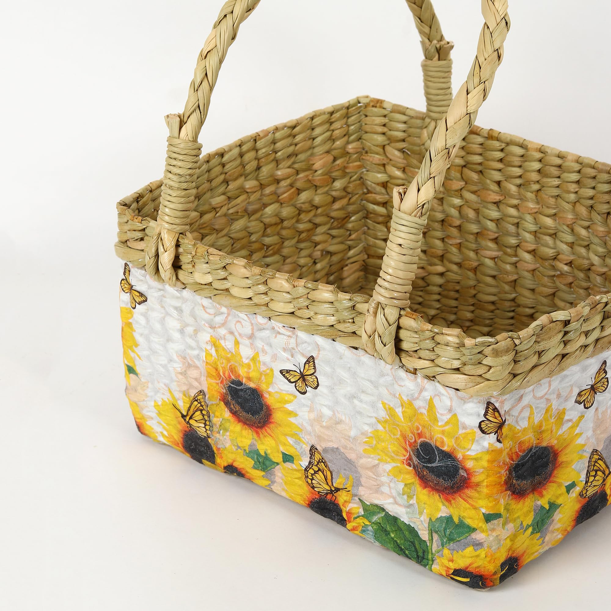 Habere India-All The Cultures Fabricating India Gift Hamper Baskets | Clothes Basket | Baby Hamper (Design 21 - L26xW21xH13 cm) 2