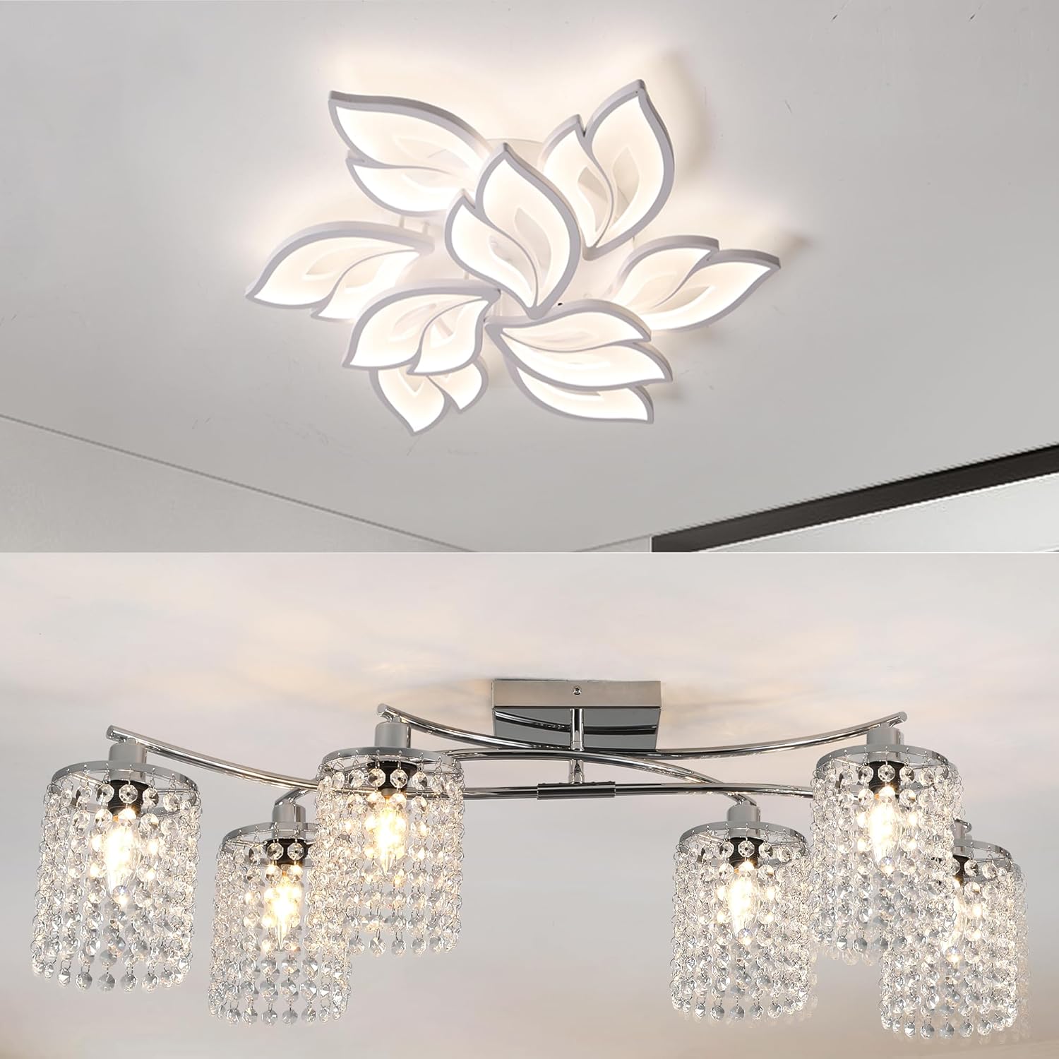 Garwarm Modern Ceiling Light, Flush Mount Ceiling Light Fixtures, LED