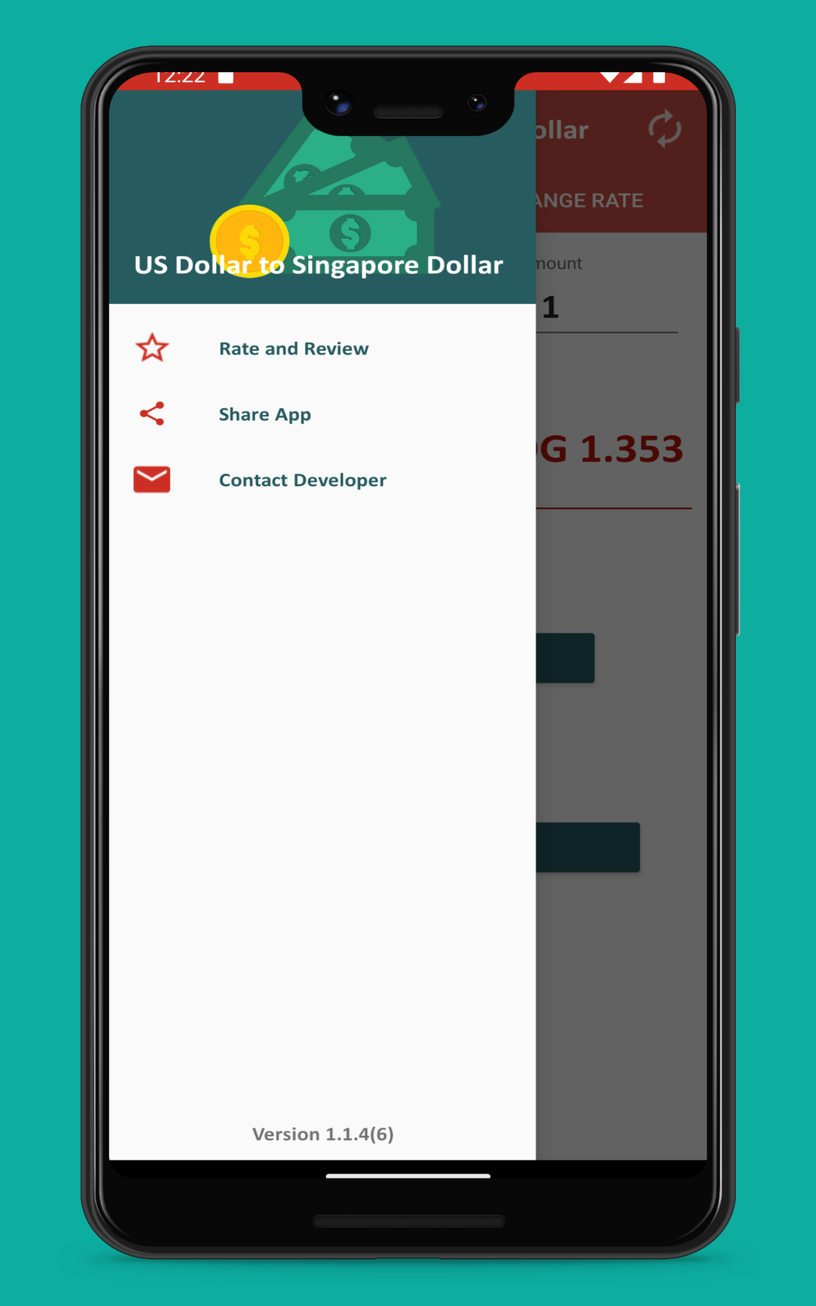 US Dollar to Singapore Dollar To see the Exchange rate on your Phone and  Tablet - App on Amazon Appstore