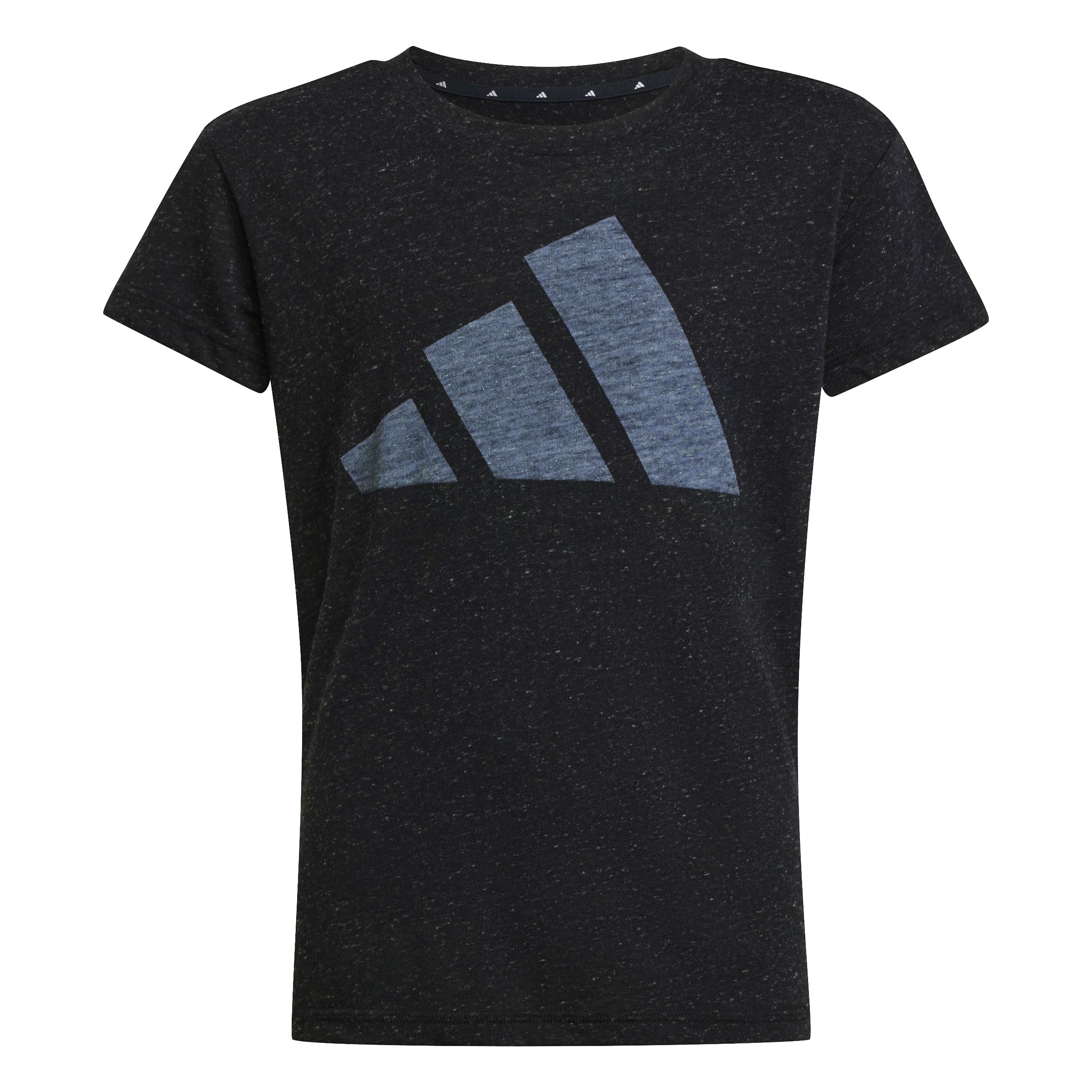 adidas Girl's Essentials Big Logo T-Shirt, Black/White, 13-14 Years