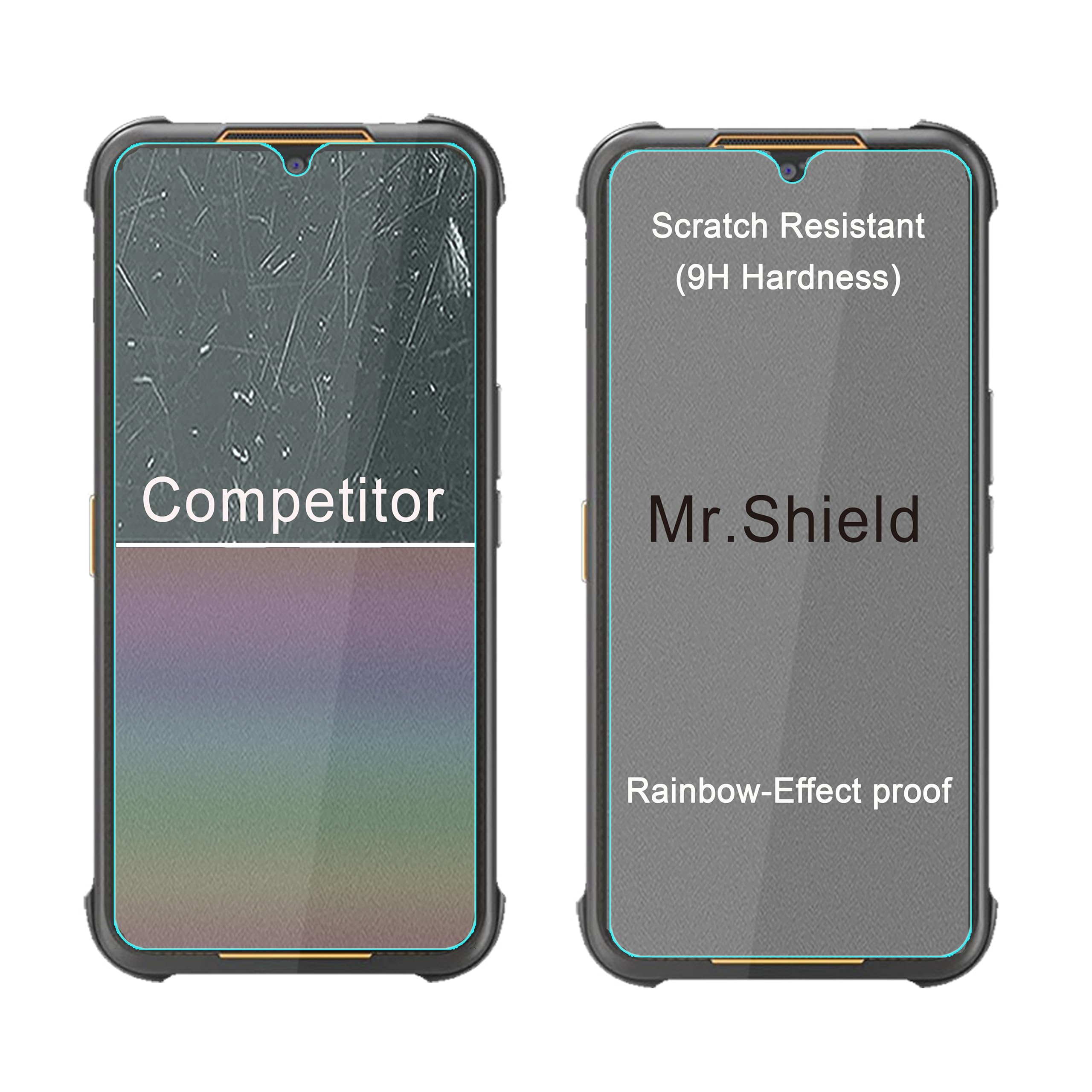 LCEHTOGYE Cover Per AGM H5 PRO Pellicola Protettiva In Vetro Temperato,Nero Custodie Morbido Silicone Case Ultra Sottile TPU Custodia Per AGM H5 PRO (6.52") - OP71 - Foto 14