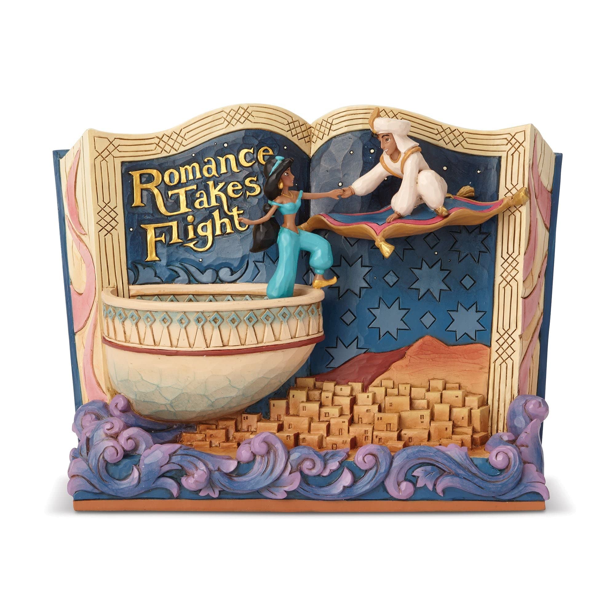 Enesco Disney Traditions by Jim Shore Storybook Aladdin Figurine, 5.7 Inch, Multicolor