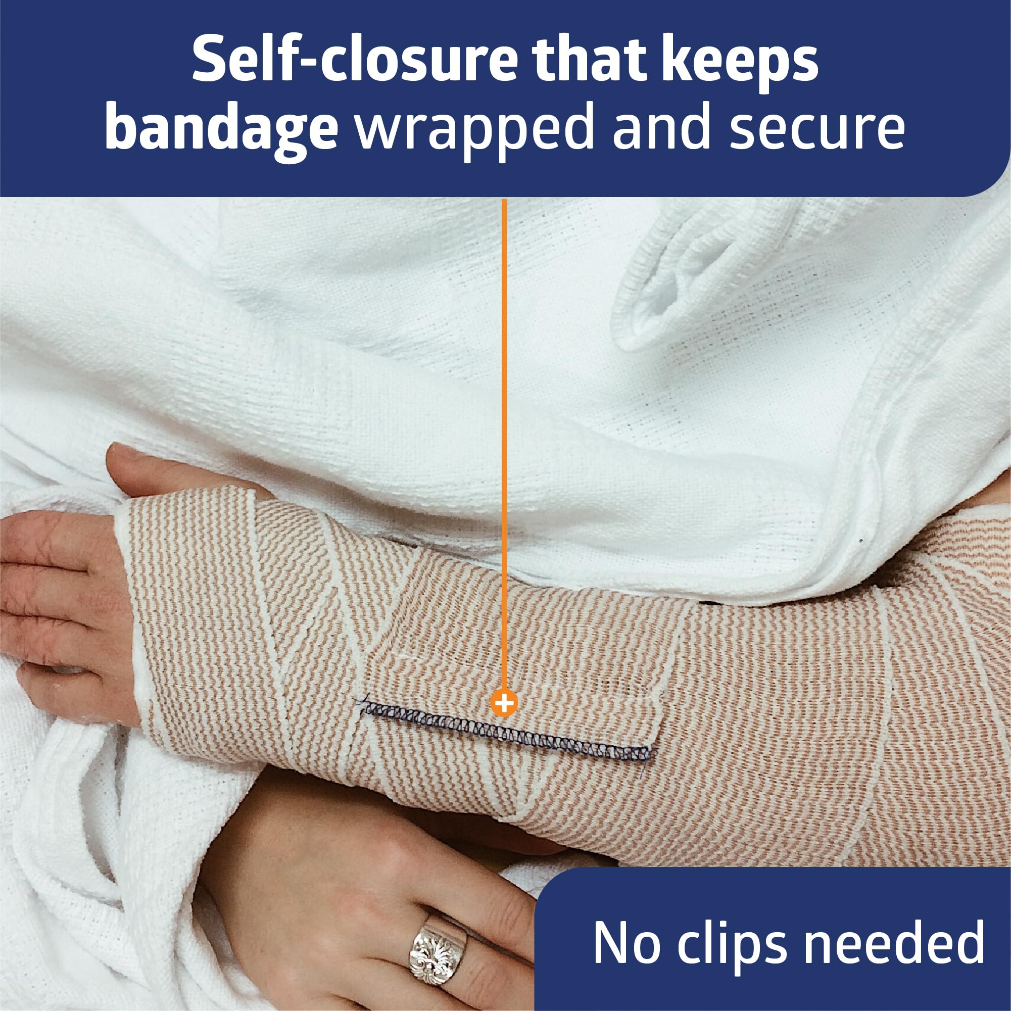 Meditrade 1786 Abe-Lastic Permanent Elastic Medium Stretch Bandage Non-Sterile, 20 Cm Width X 5 M Length (Pack Of 10 5 thumbnail image