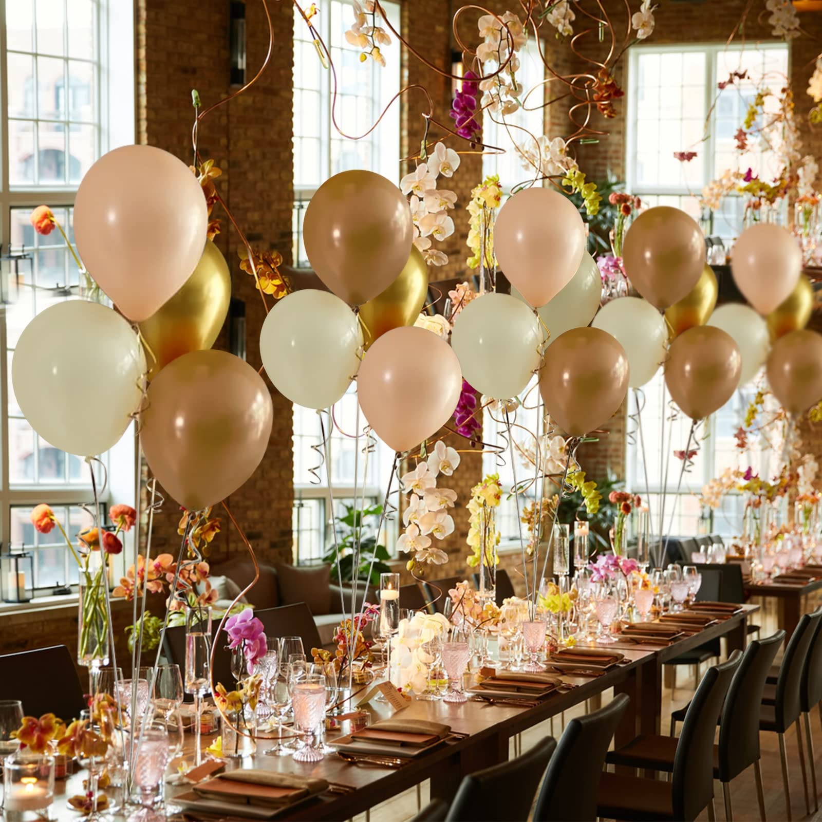 Ballonnen beige zandwit, 30 stuks champagnegouden ballonset, mat wit goud confetti ballon, crème wit nude helium ballon voor vrouw, verjaardag, boho Ballonnen beige zandwit, 30 stuks champagnegouden ballonset, mat wit goud confetti ballon, crème wit nude helium ballon voor vrouw, verjaardag, boho