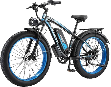Electric Bike for Adults, 2000W Peak EBikes | 48V17.5Ah Electric Mountain Bike,60+ Miles Range,26"x4.0" Fat tire,32MPH Speed, Cruise Control