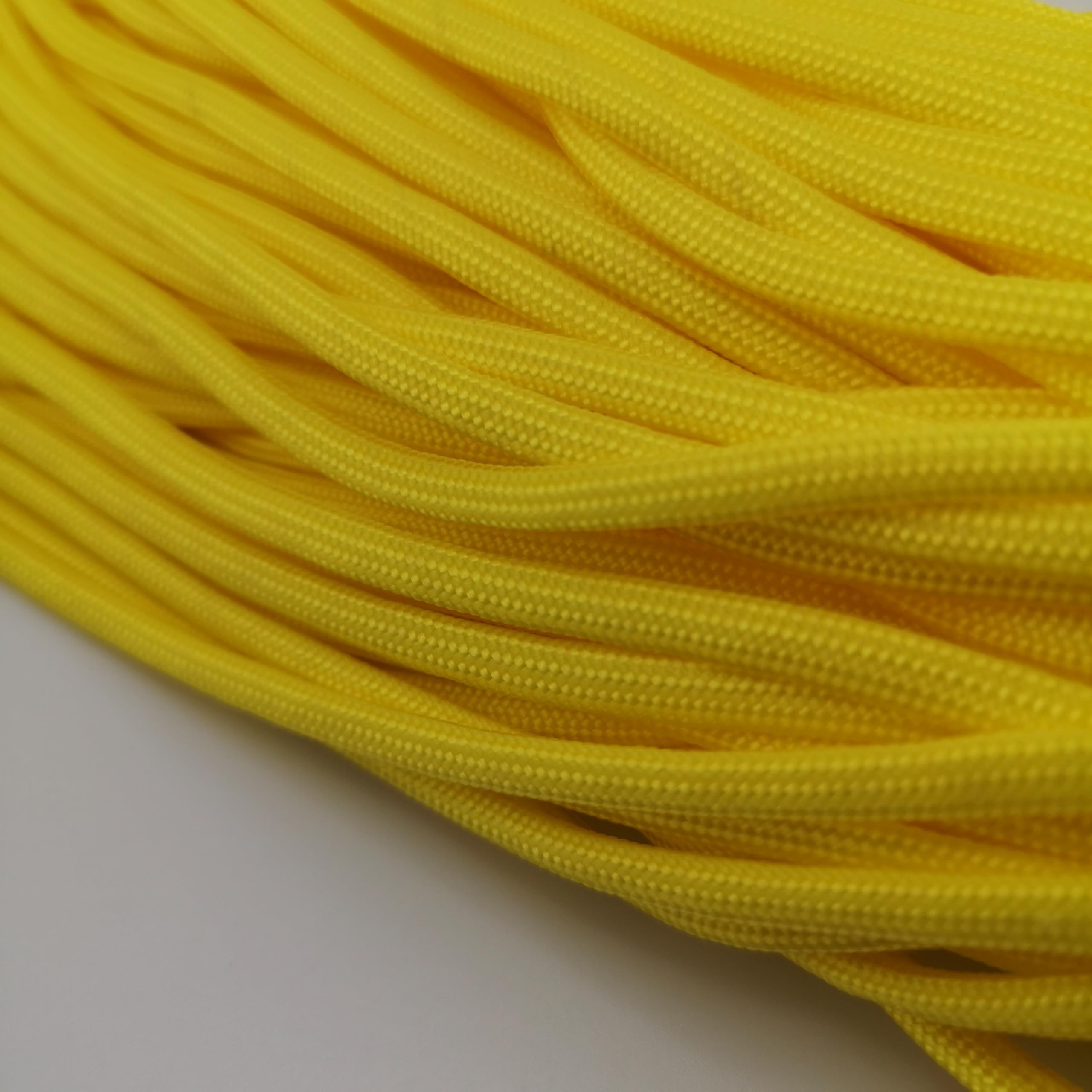 4mm Paracord – Secure Tents, Build Shelters & Handle Emergencies - Heavy-Duty Nylon Cord (Yellow, 20 meters / 65 ft)