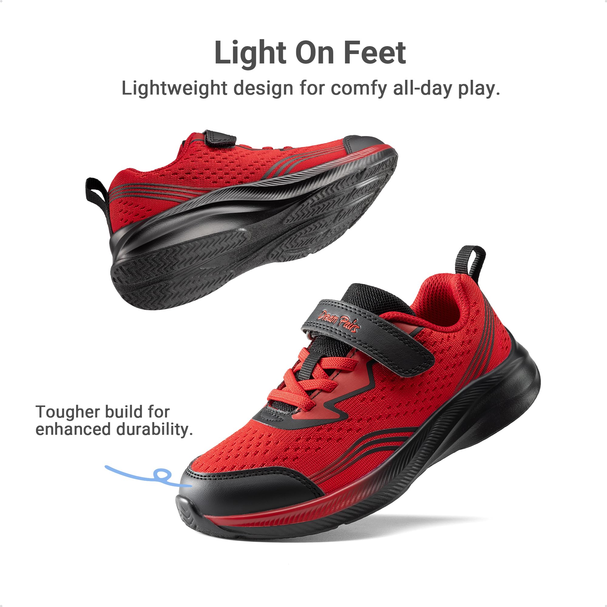 DREAM PAIRS Chaussures de Sport Enfant Légères Baskets Garçon Fille Respirantes et Confortables, pour École Running et Activités Quotidiennes