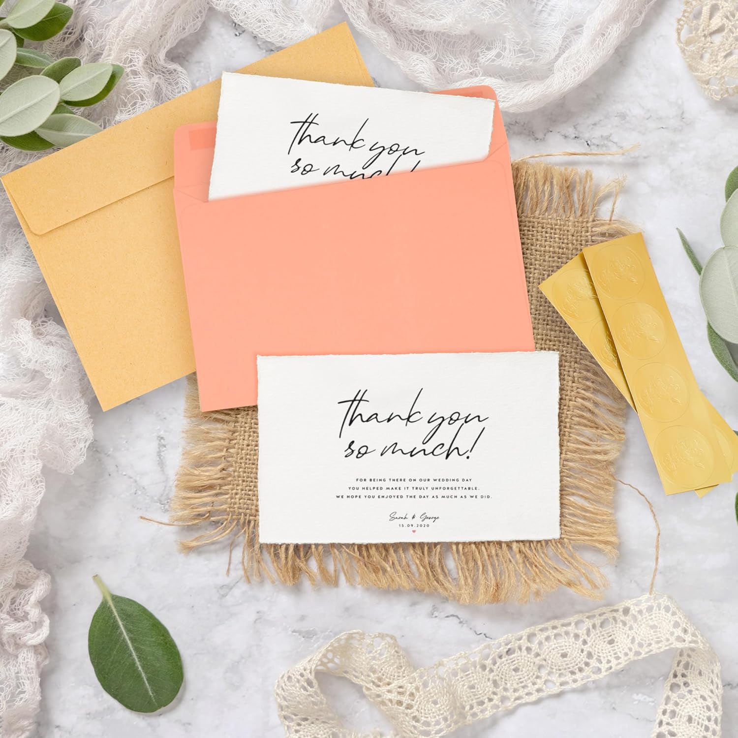 100 Pack A6 / 4x6 Invitation Envelopes, Multicolor Colored Envelopes for Greeting Cards, Photos, Invitations - with Gold Stickers - Image 4