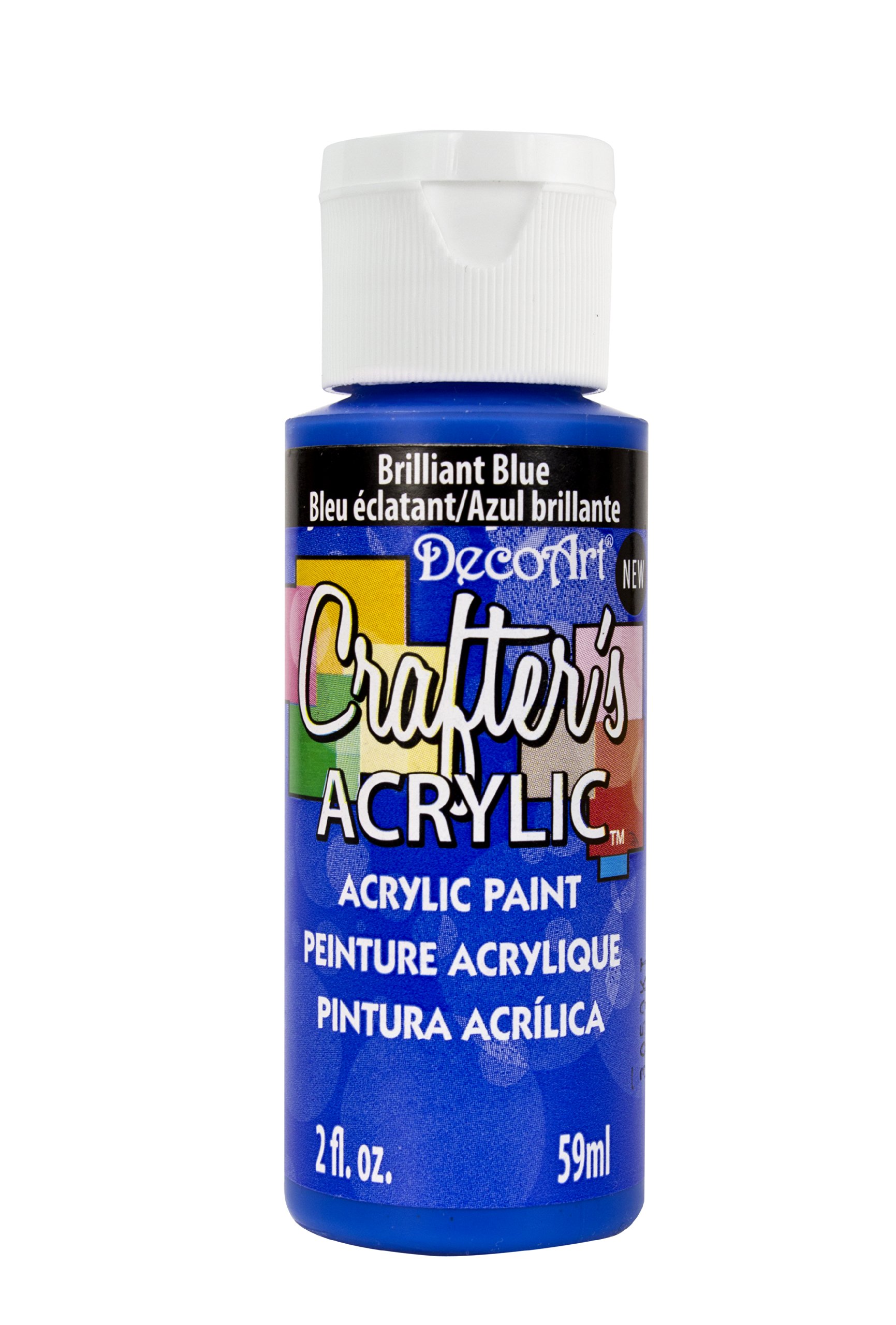 DecoArt 59 ml Crafters Acrylic, Brilliant Blue