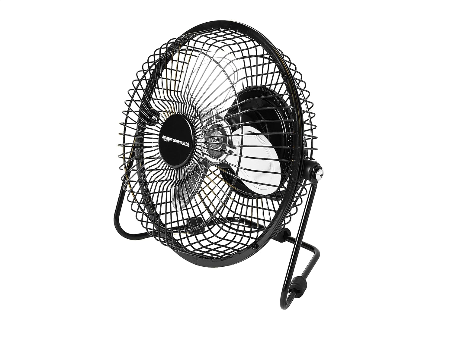 AmazonCommercial 6-Inch Table Fan with Power Adapter and USB Cable, black (DC6-3A)