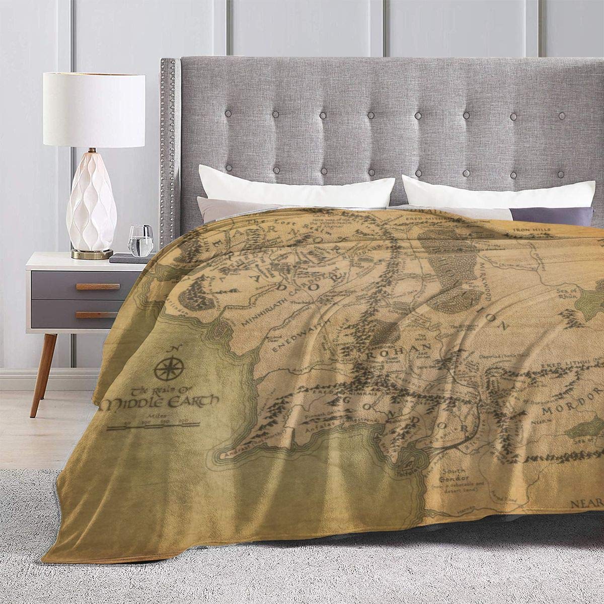 Coperta Gigante FASHIONDY Con Stampa Bambi In Flanella Morbida | 127x101 Cm | Morbida E Calda Per Divano E Letto