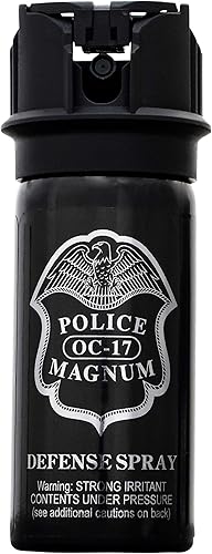 Miniatura 6 de POLICE MAGNUM Spray de pimienta autodefensa - Fuerza máxima rango de 14 a 16 pies, fabricado en los Estados Unidos, paquete de 3 unidades de 2 onzas
