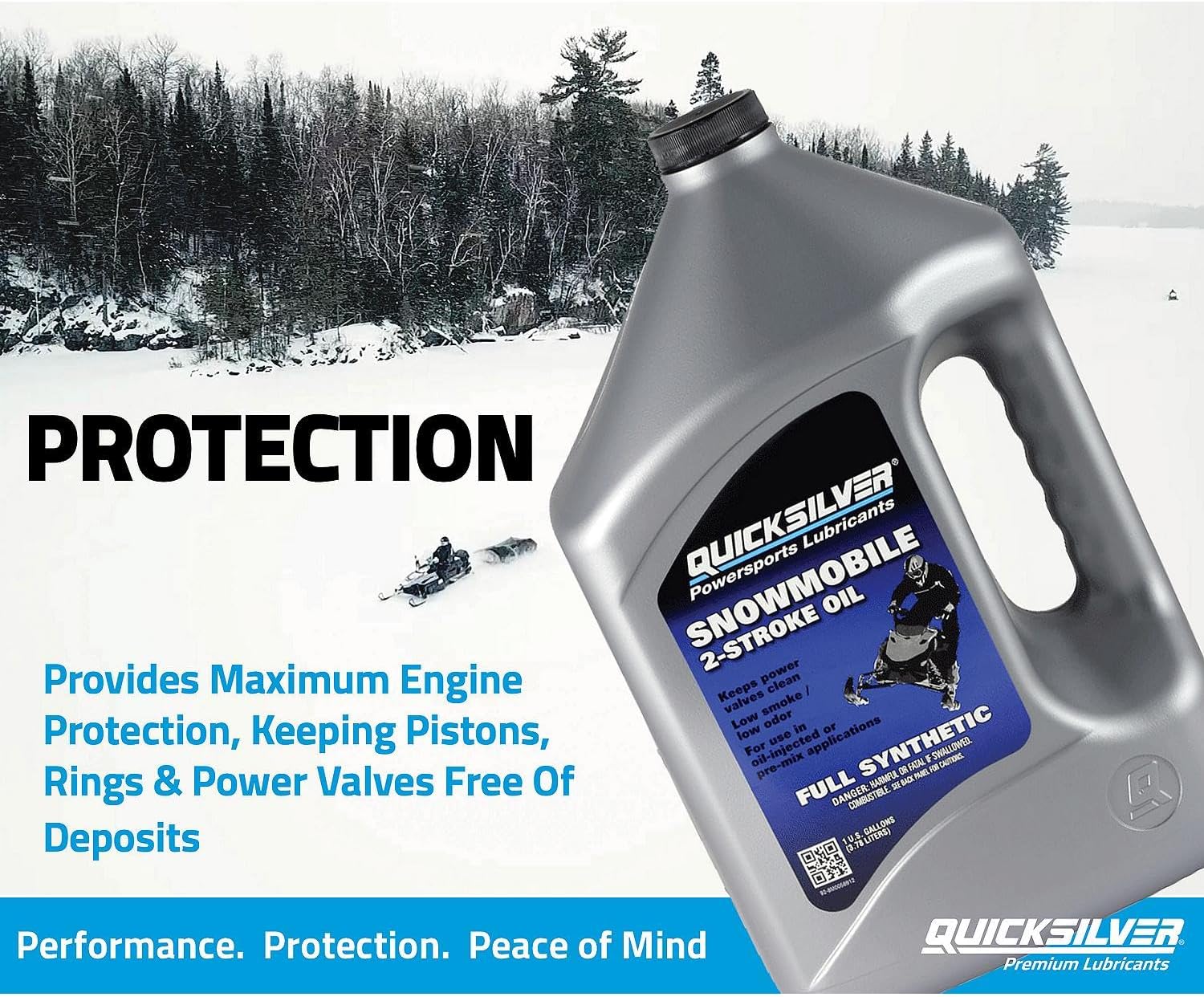 Quicksilver Full Synthetic 2-Stroke Snowmobile Oil 5