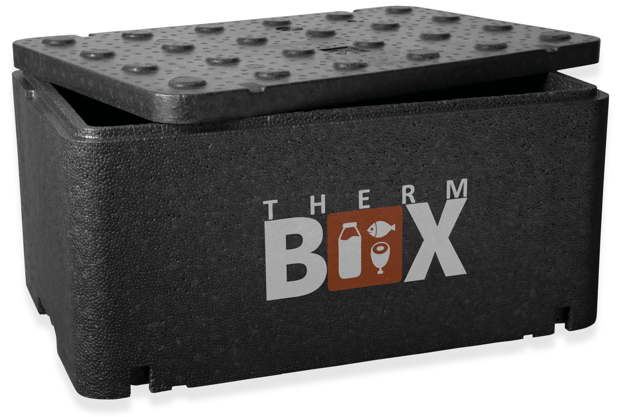 Profibox GN 1/1 | Inner: L x W x H: 54.3 x 34.5 x 24 cm | Wall thickness: 2.5 cm | Volume: 46.45 litres | Styrofoam Boxes Insulated Box Thermo Box Large, plastic, 1er Pak, XXL