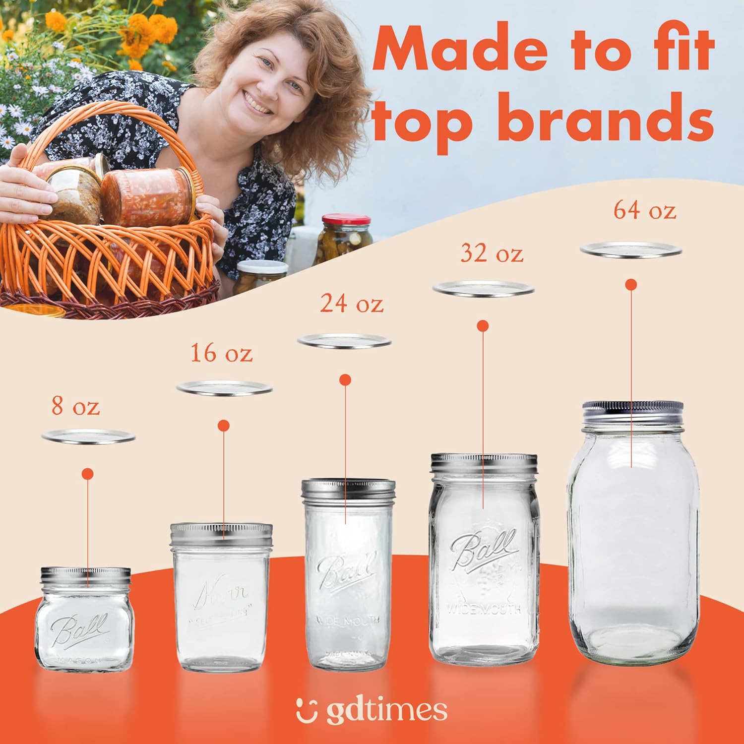 Buy Canning Lids Regular 108 Pcs Regular Mouth Canning Lids 108