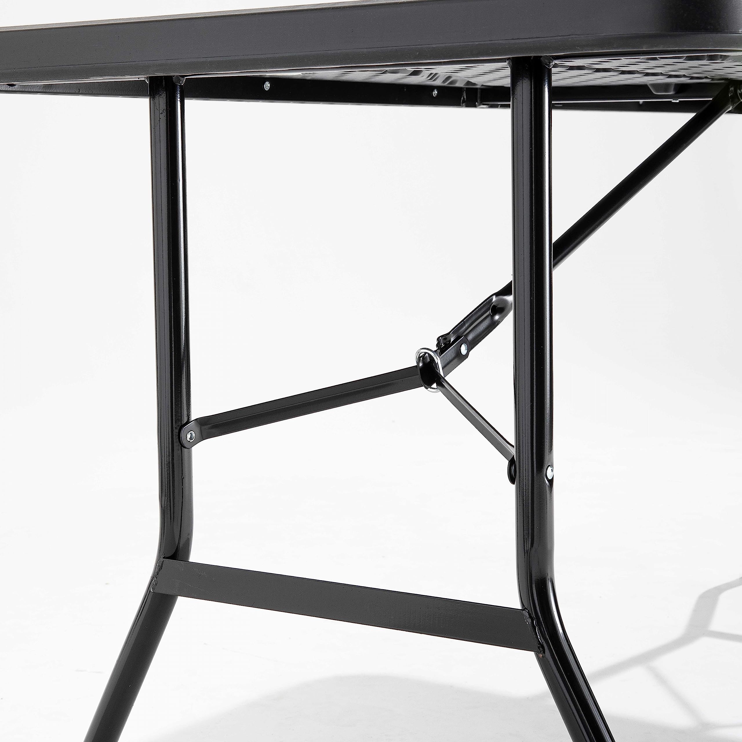 Table de réception Pliante Noire 200 cm 10 Places