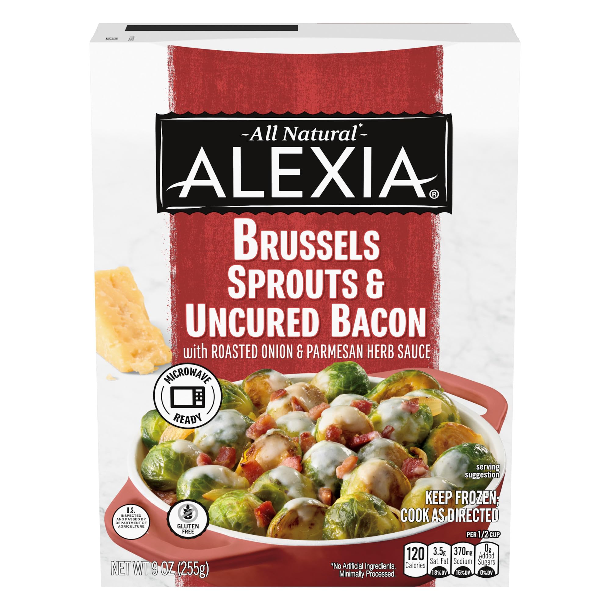 Alexia Brussels Sprouts & Uncured Bacon, 10 oz.